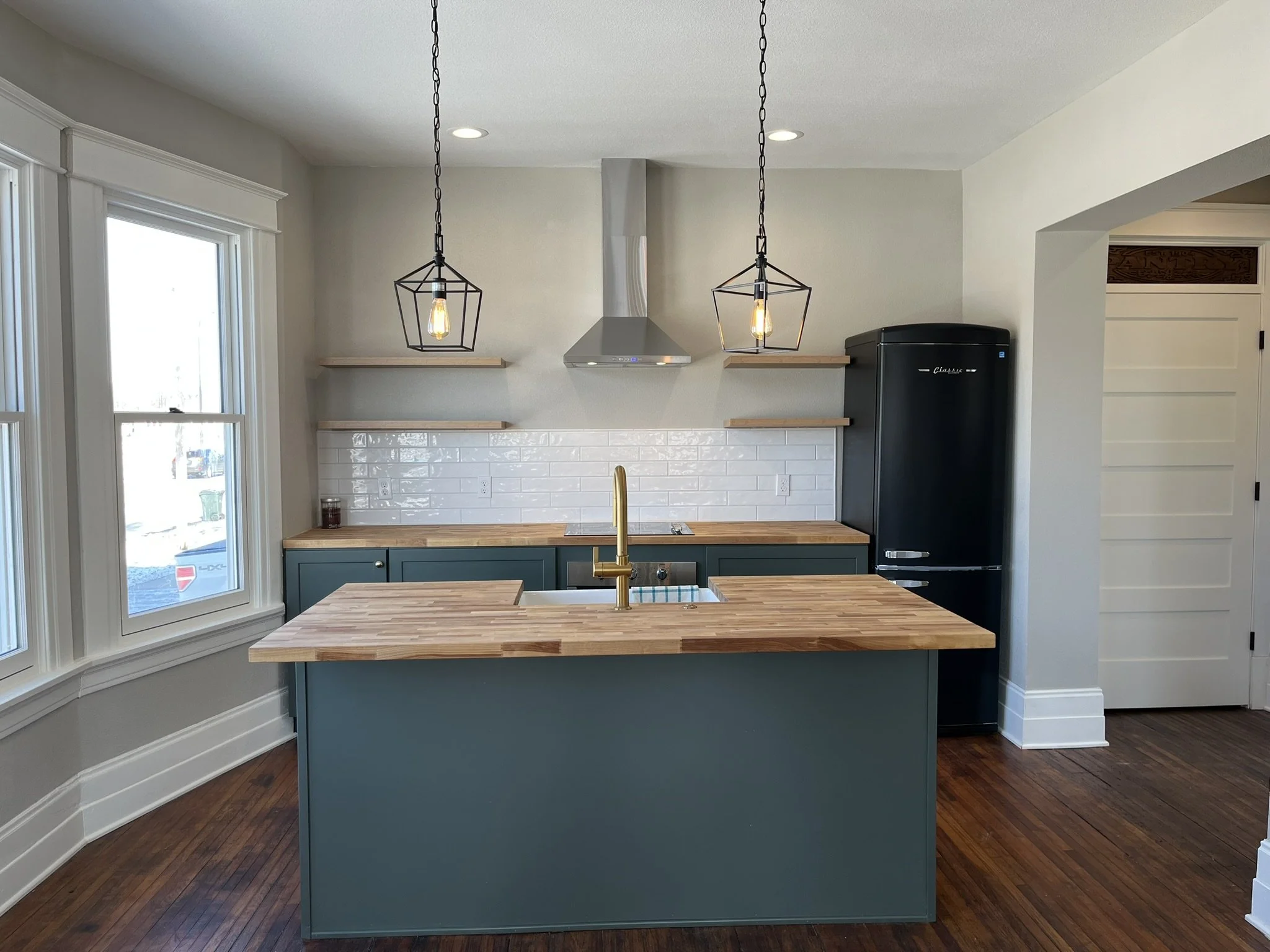 Kitchen island refrigerator