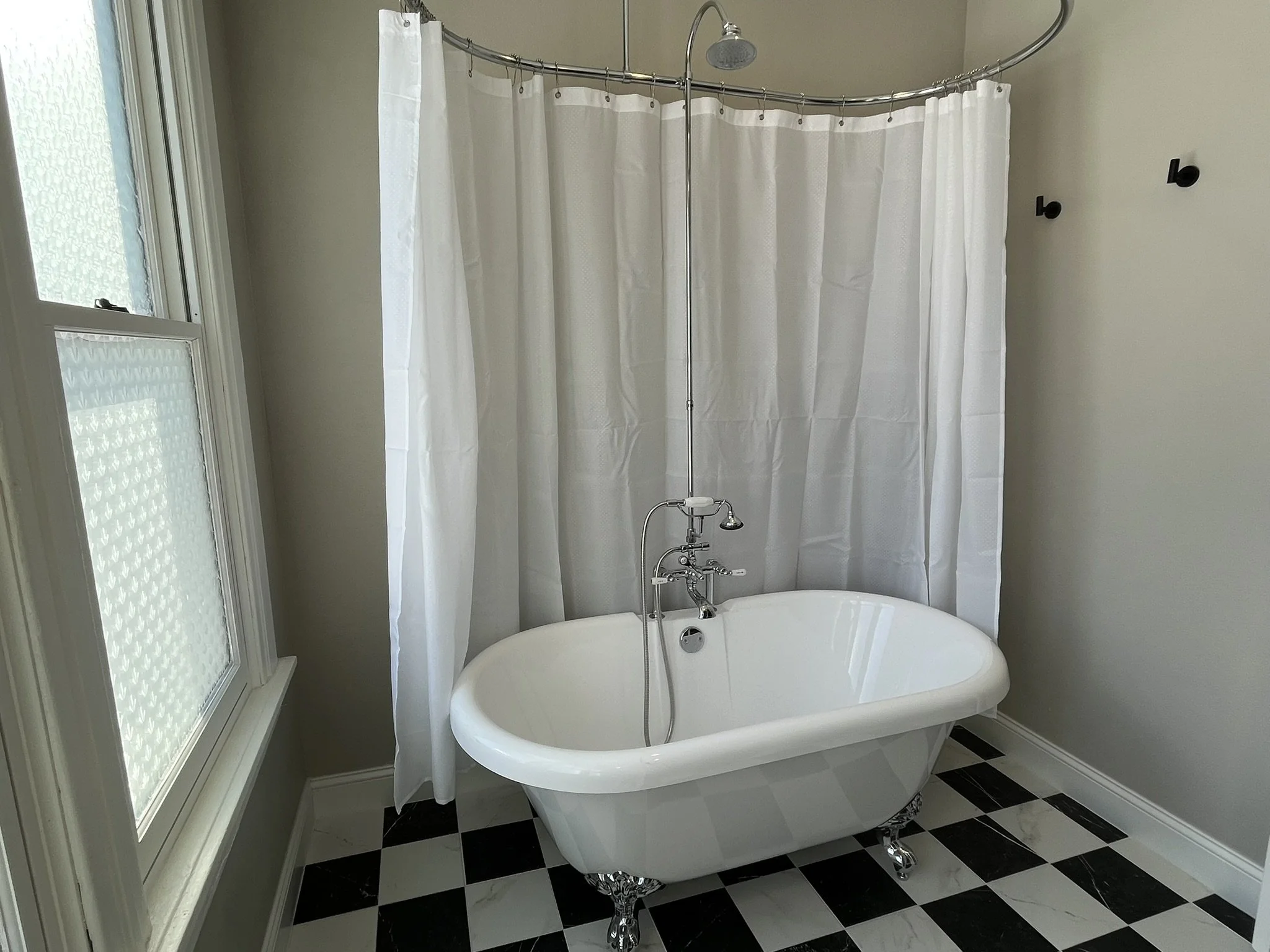 free standing shower Tub shower curtain