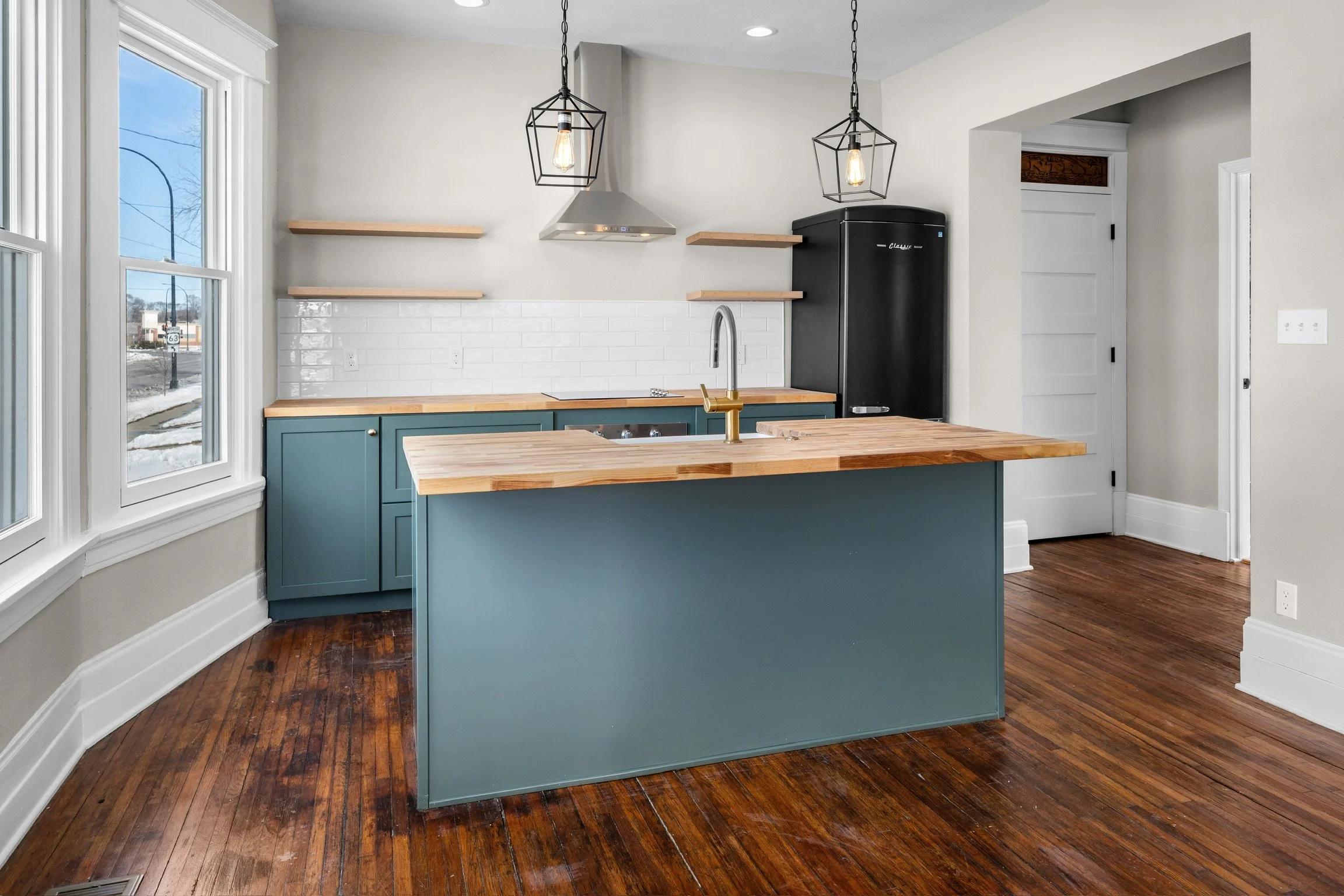 Kitchen island refrigerator