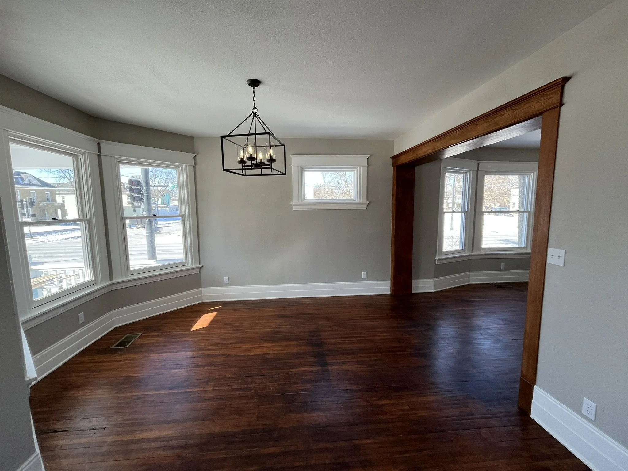 Living open spacious historic windows