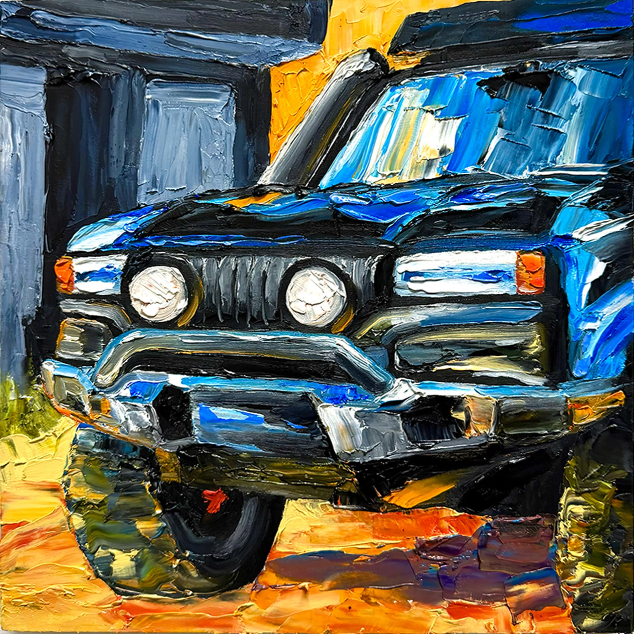 Facelift, Oil on Wood Panel, 30 x 30cm