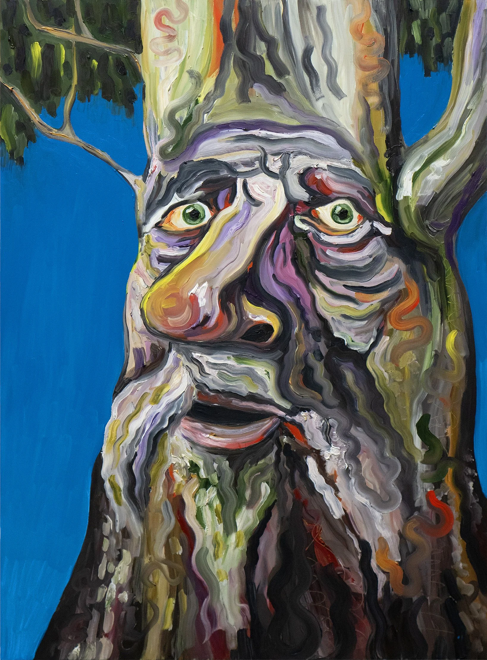 Gum Tree Spirit #001, Oil on Wood Panel, 56 x 76cm