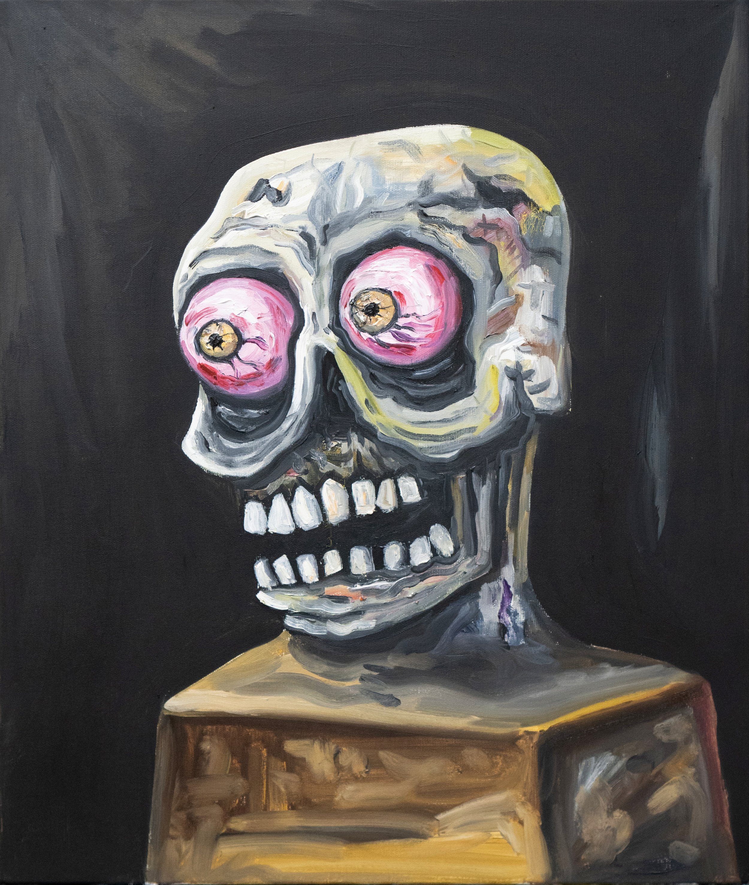 Statue of Misery, Oil on Canvas, 50 x 60cm