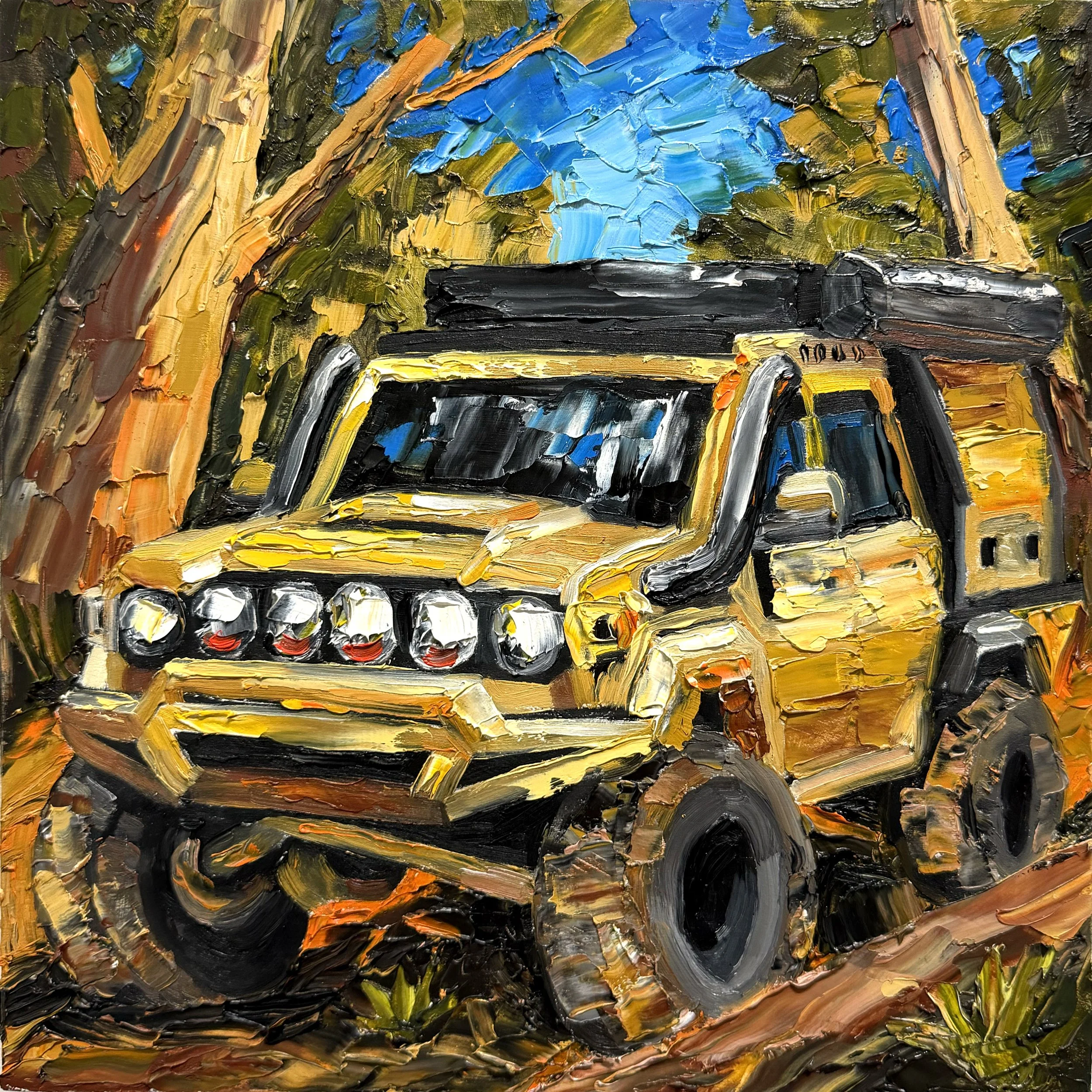 Right At Home, Oil on Wood Panel, 30 x 30cm