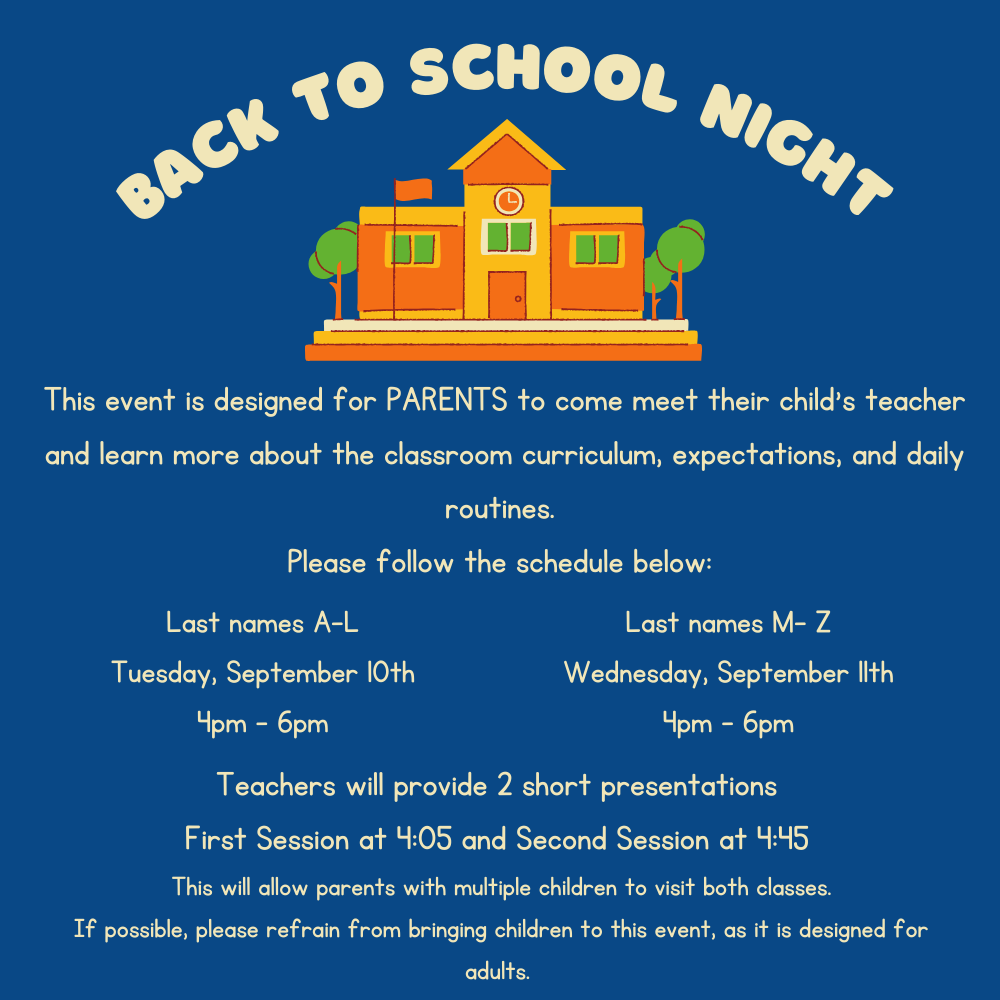 Back to School Night M-Z