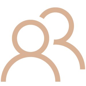 Icon of two people standing side by side.