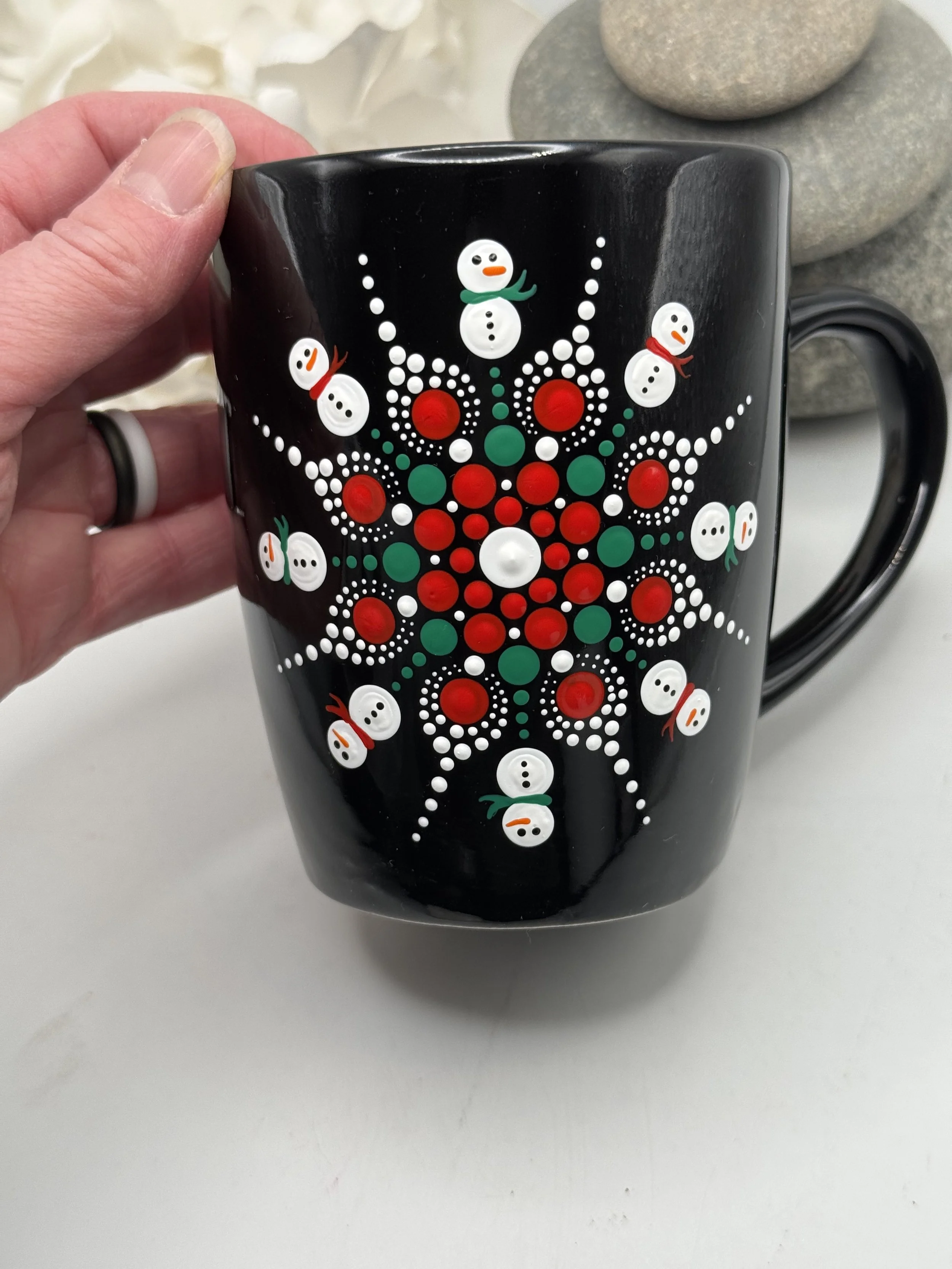 Snowman Mandala Mug Workshop