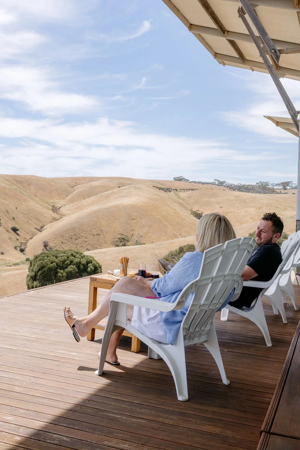 Guest Enjoying the View of Kangaroo Beach