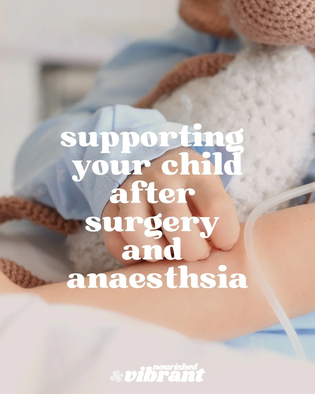 Comment SURGERY for my supplement recommendations 

 Save this post incase your little needs surgery this year!
👉Let&rsquo;s chat WHY anaesthesia and surgery can deplete nutrients:
❌Increase oxidative stress
❌Increase liver detox workload
❌Suppress 