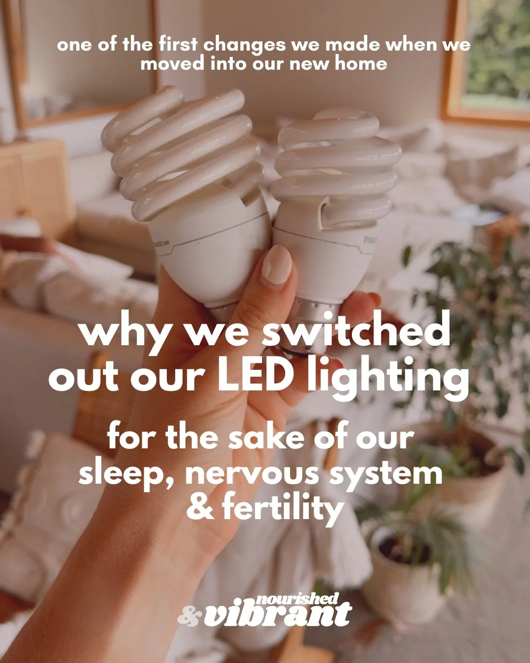 💡Comment LIGHT for circadian friendly lighting which your nervous system, sleep and hormones will thank you for! 

I swear the LED lighting at the hospital (for years) did a number on my hormones when I was struggling with fertility. They were so br