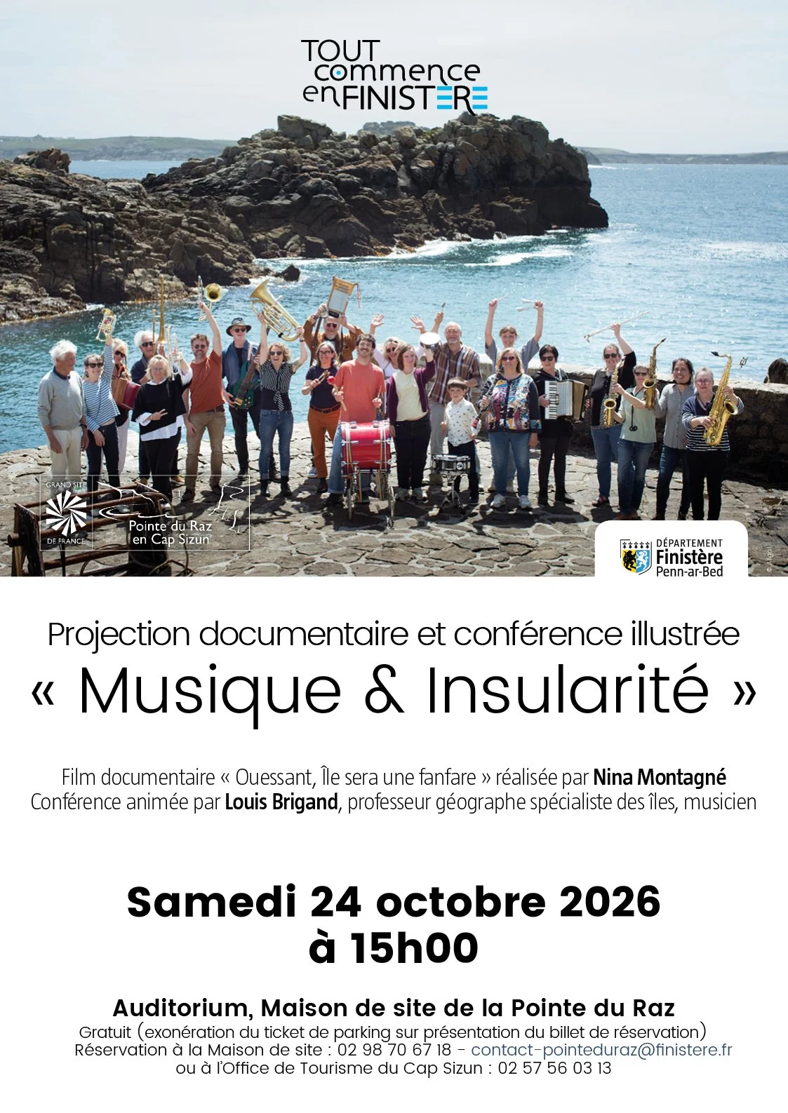 Musique &amp; Insularité : rendez-vous à la Pointe du Raz le 24 octobre 2026