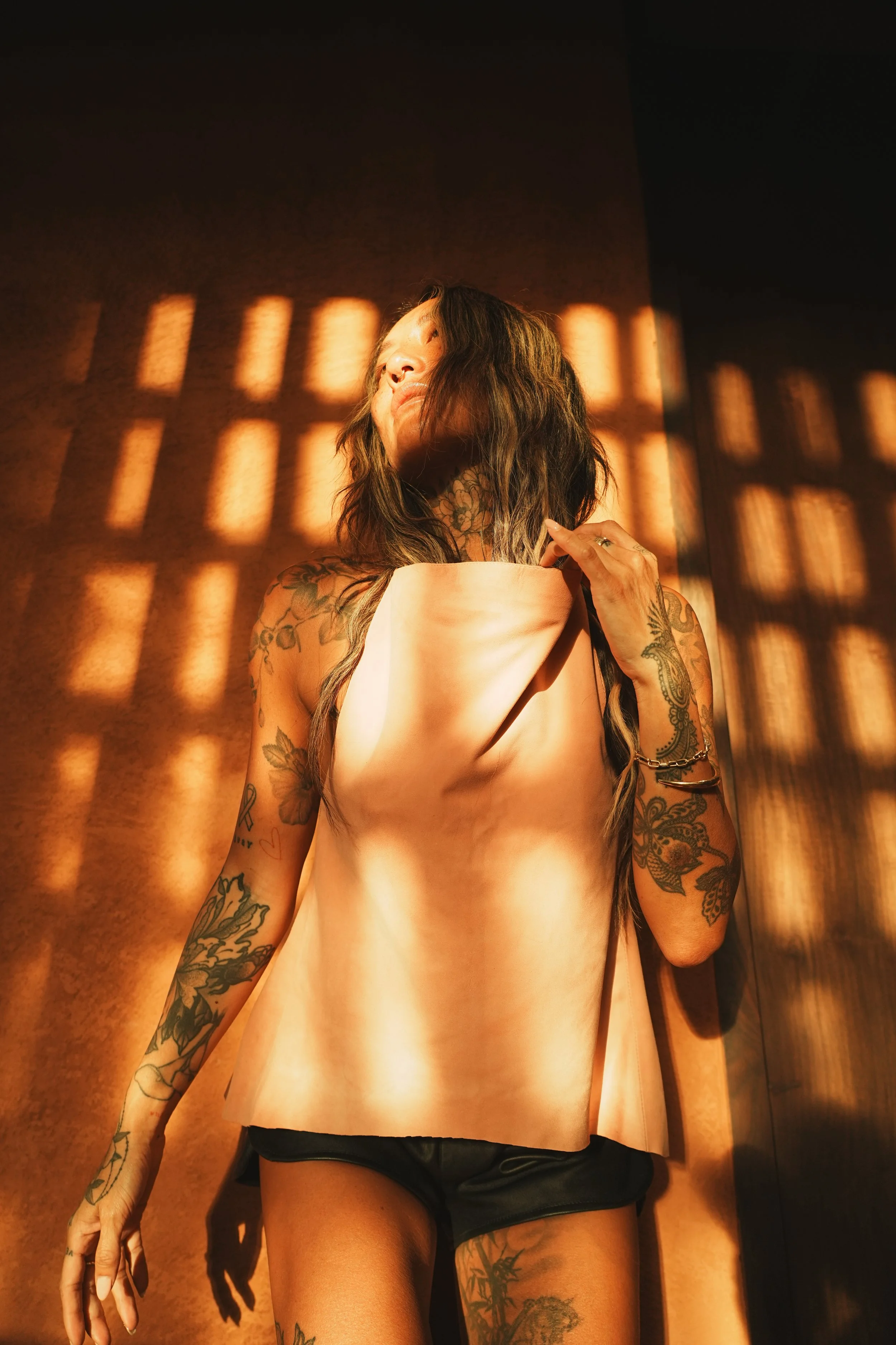 Becoming: Suede Halter Top