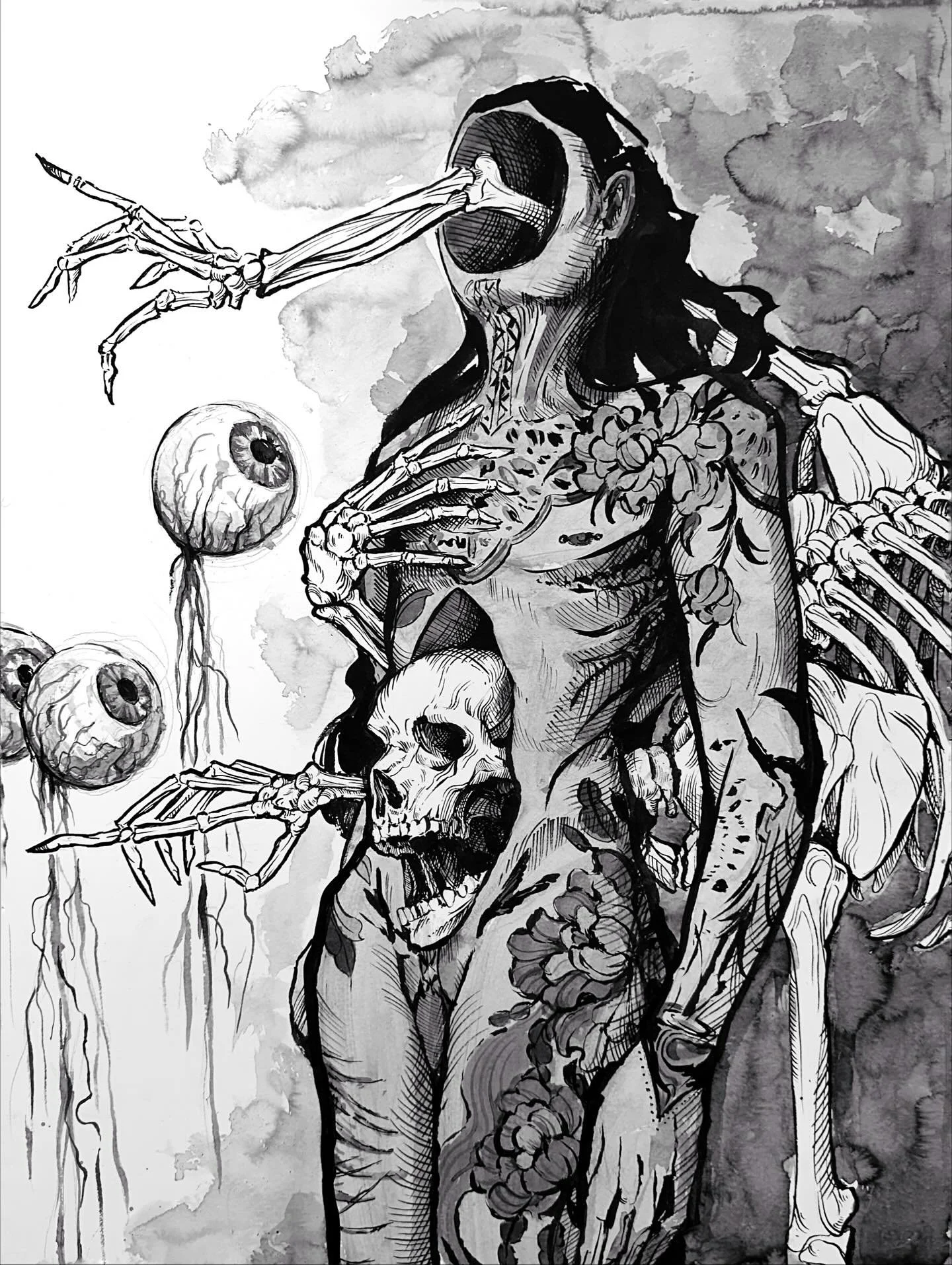 Ive been on a self portrait kick As of recent. Frida kahlo once said she only paints portraits of herself because its what she knows best. And i wanted to explore that idea. In doing so i found something more. As someone whos dealt with a plethora of