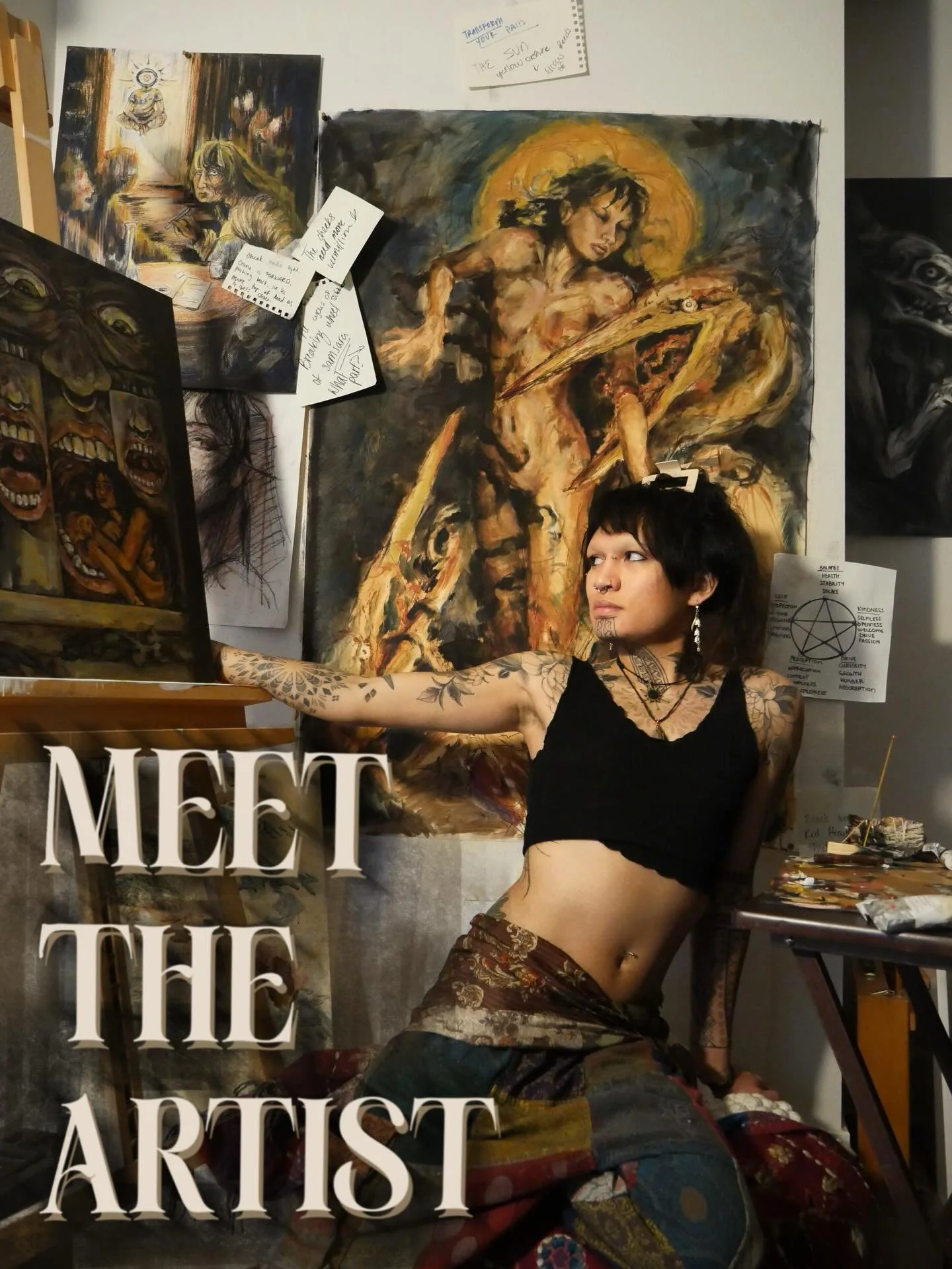 Another year another meet the artist post :) 

Writing this, and even thinking about writing this is filling me with gratitude. Now almost marks my three years of meeting some of the dopest, most expressive, wonderful and interesting human beings in 