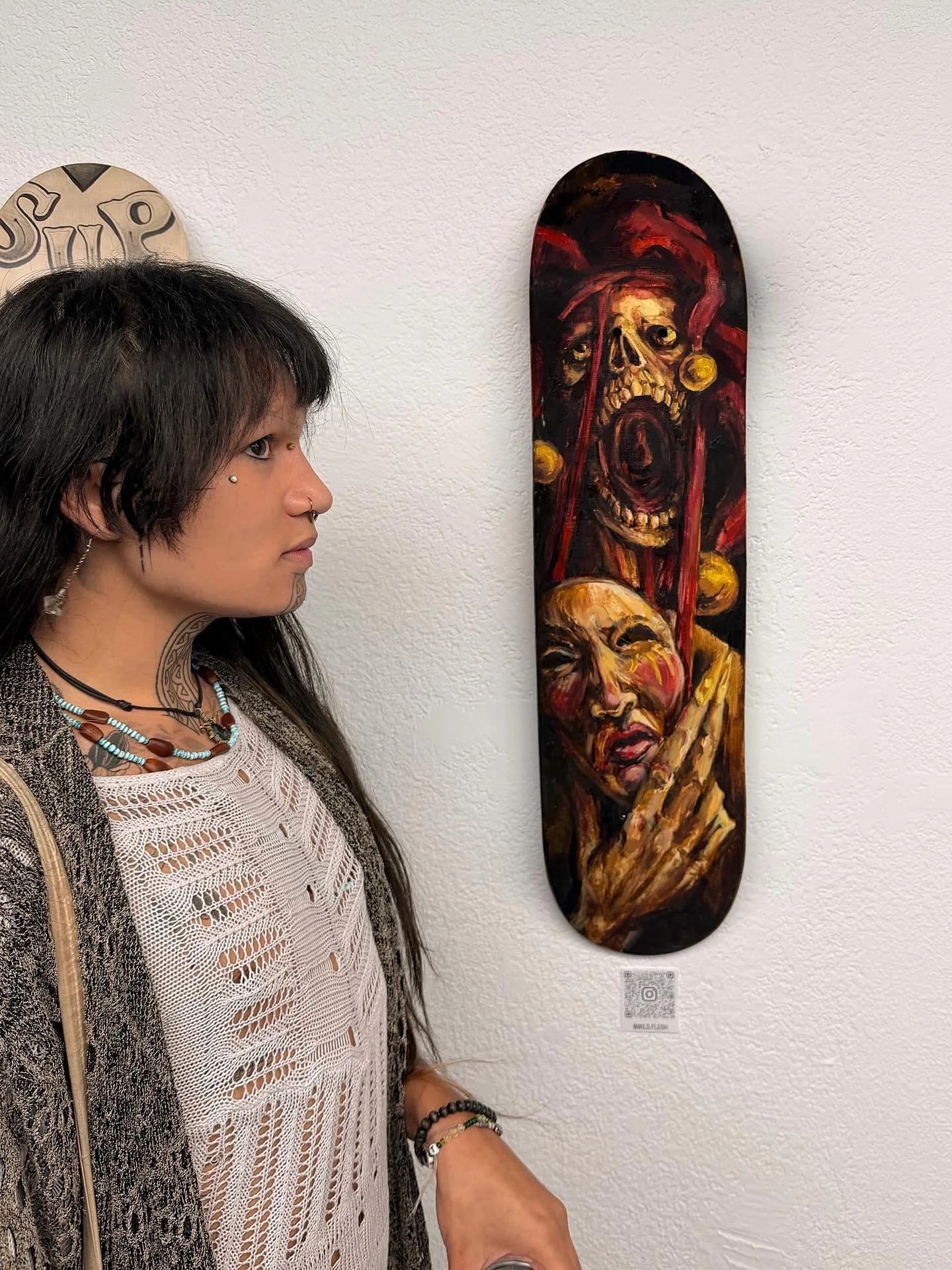 Big thank you to @landmark.tattoo for hosting the sickest show ive had the blessing to be a part of @nobodysfoolartshow. Im so grateful for the opportunity to be in the presence of these lovely artists. Literally jaw dropped multiple times. Much love