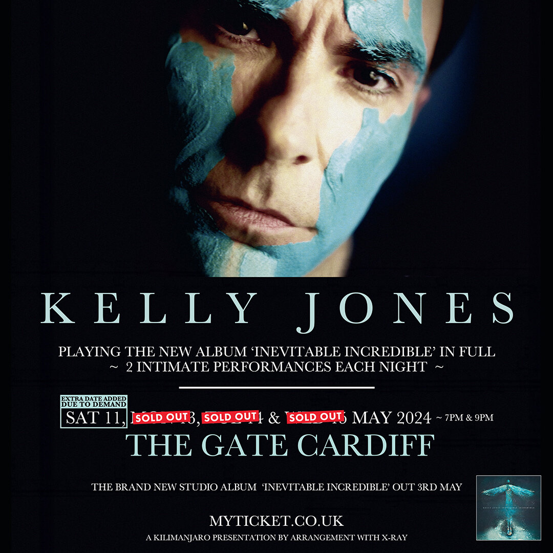 We're pleased to announce due to overwhelming demand there will be a fourth date (Sat 11th May) @TheGateLive as part of Kelly Jones' &lsquo;Inevitable Incredible&rsquo; tour. 💥

🎟️ Tickets go on sale tomorrow (Wed 27th March) at 10am. Available via