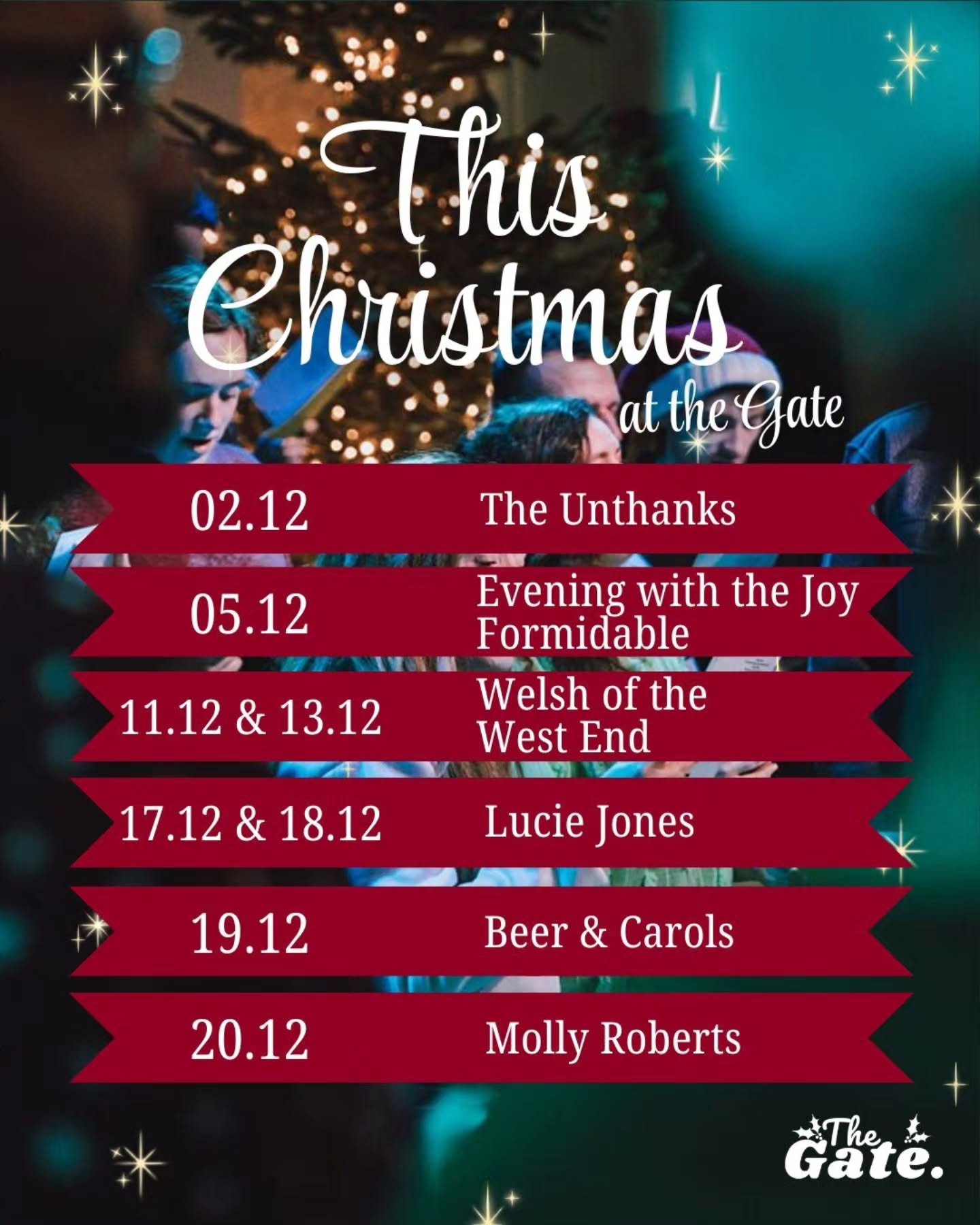 'Tis  the season! 🎄

We'd love to wrap this year with you at one of our events this December! 🎁🎵

From gigs to our free Beer &amp; Carols community event, there is something for everyone this Christmas ✨️