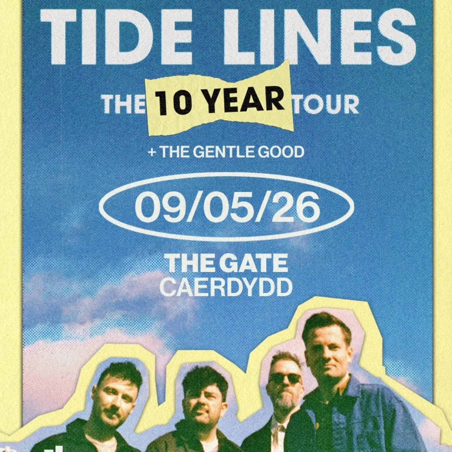 Can't wait for Tide Lines to be playing at the Gate this May! ✨️

Tickets Now Available on our website 🎟