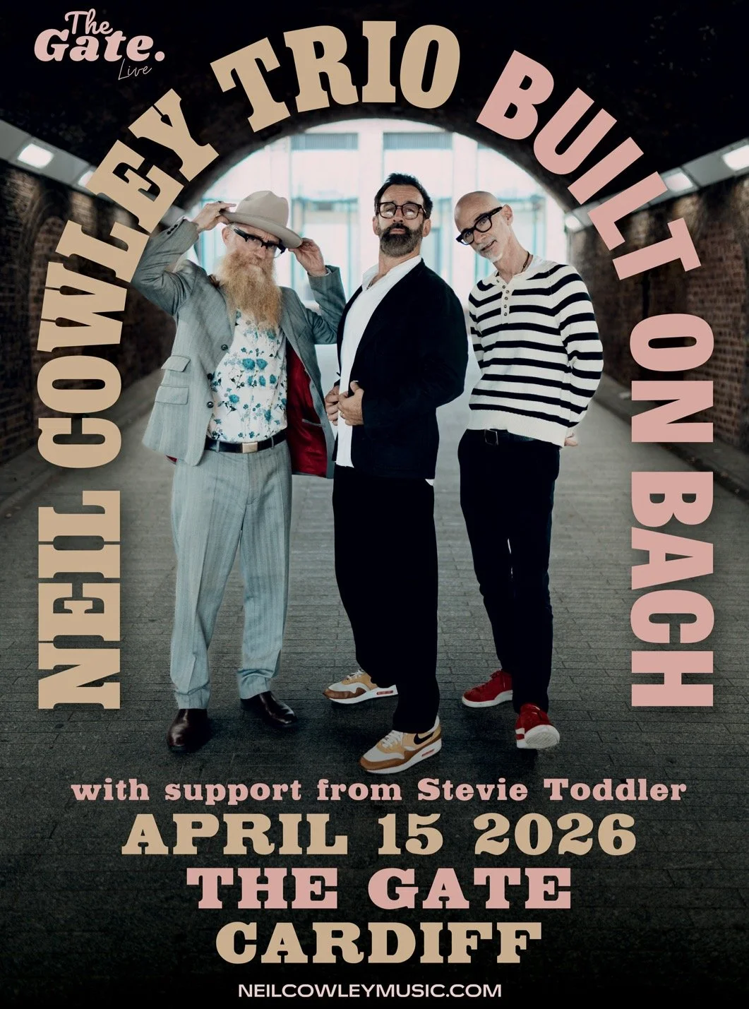 Support for the Neil Cowley Trio at The Gate, this Wednesday 15th April, will be the incredible @stevietoddler. 🥳

Tickets available on our website! 🎟