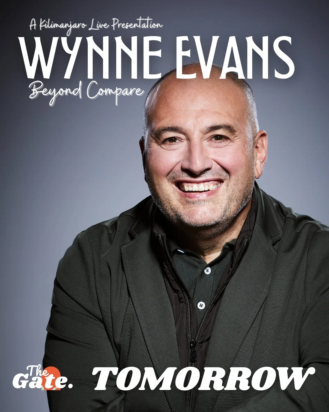 ✨ Tomorrow night ✨ @WynneEvans: Beyond Compare performance comes at The Gate, Cardiff.

📆 Friday 22nd May
🎟️ Tickets still available via @GiganticTickets.