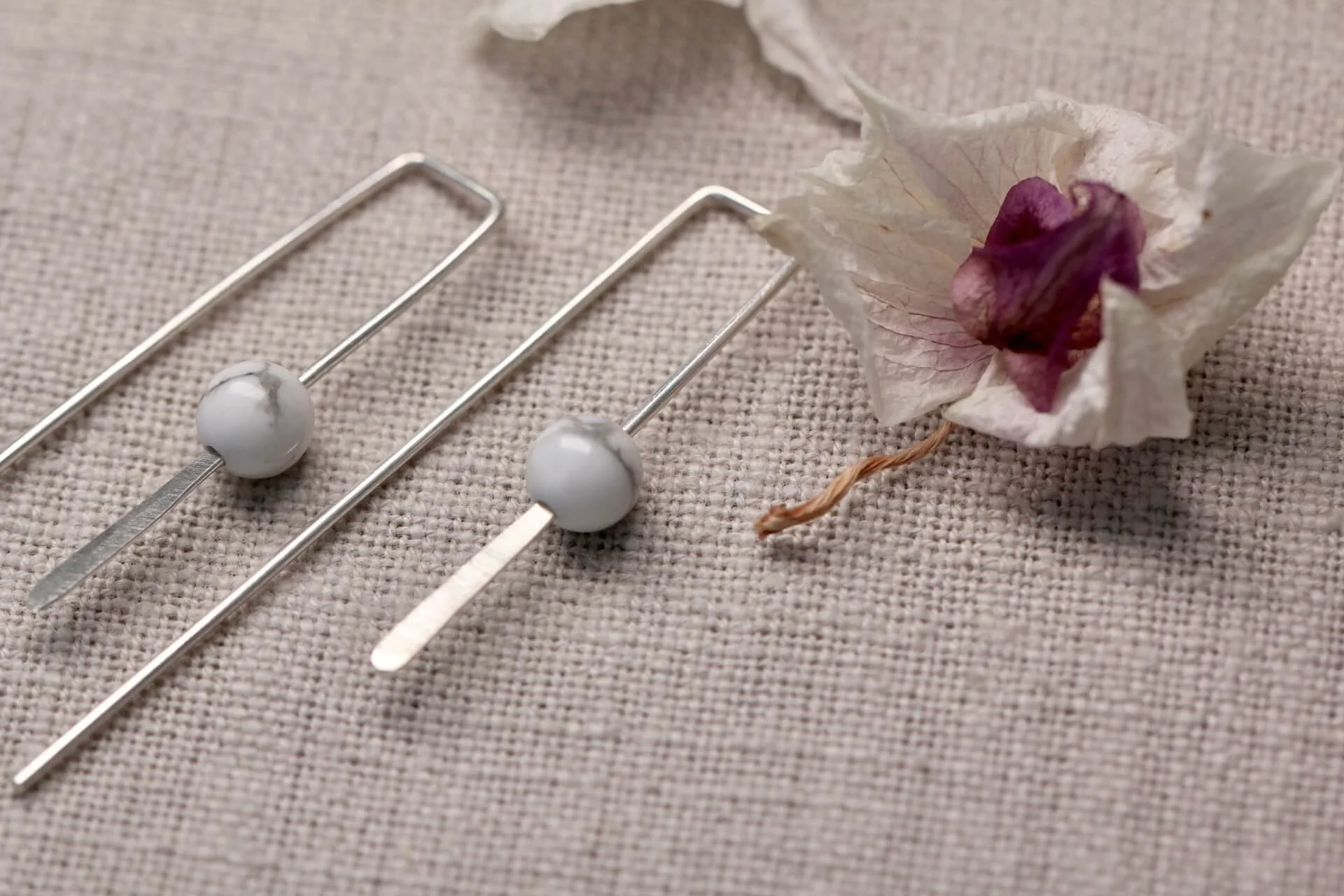 RR Designs - Mia Straight Howlite Earrings 5.jpg