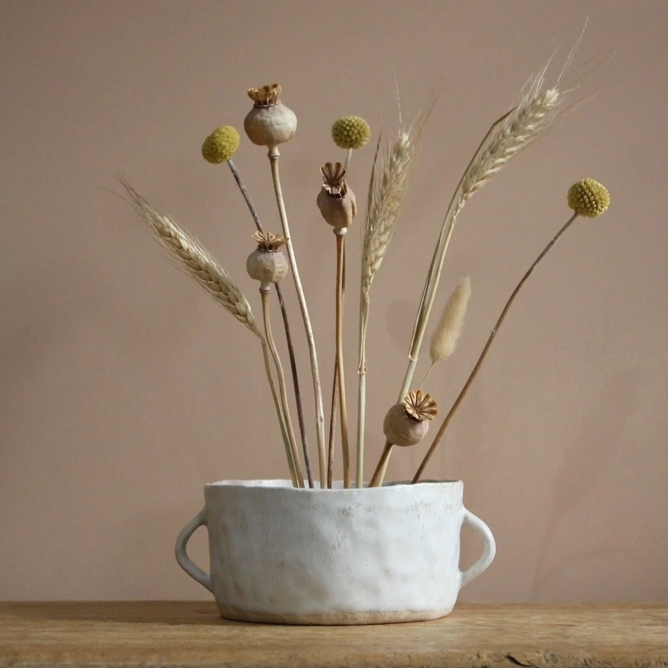 Mijikai Floral Display Bowl In White