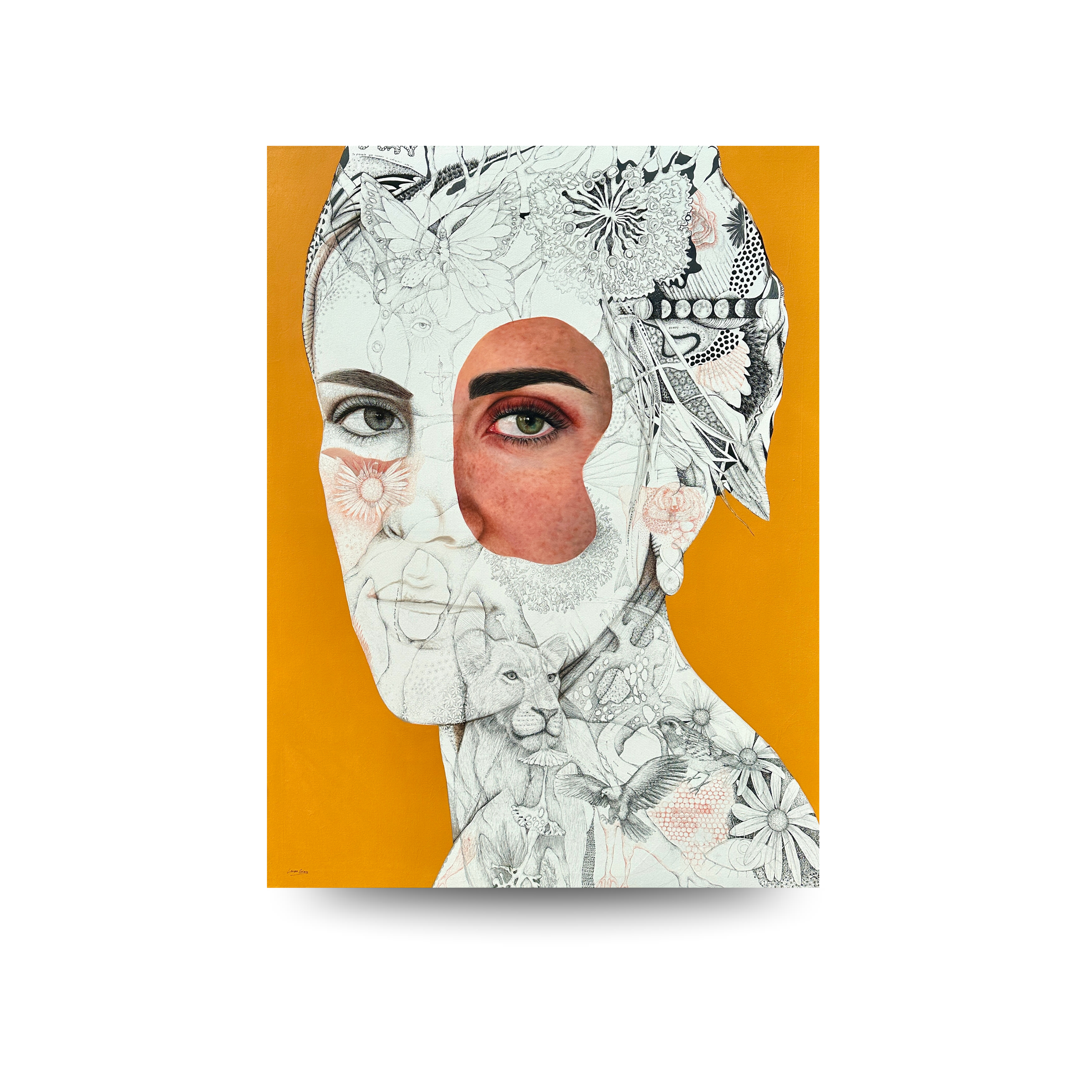 Instinto Primario
150x200 cm (59" x 78.7" inch)- Óleo, bolígrafo y acrílico sobre tela - 2024