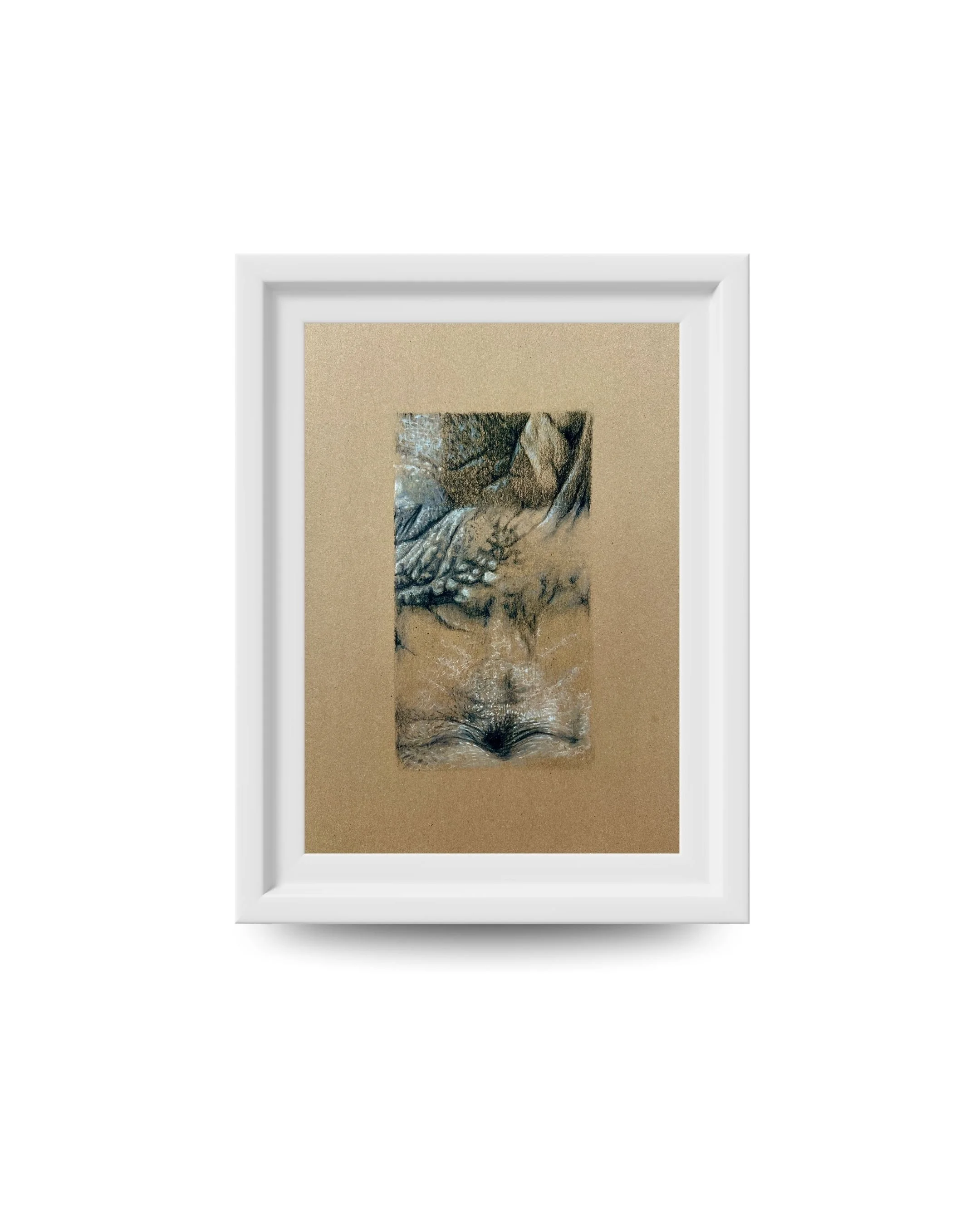 Pliegues
2025
Lápiz y carbonilla sobre papel madera
24 × 18 in (60 × 45 cm)