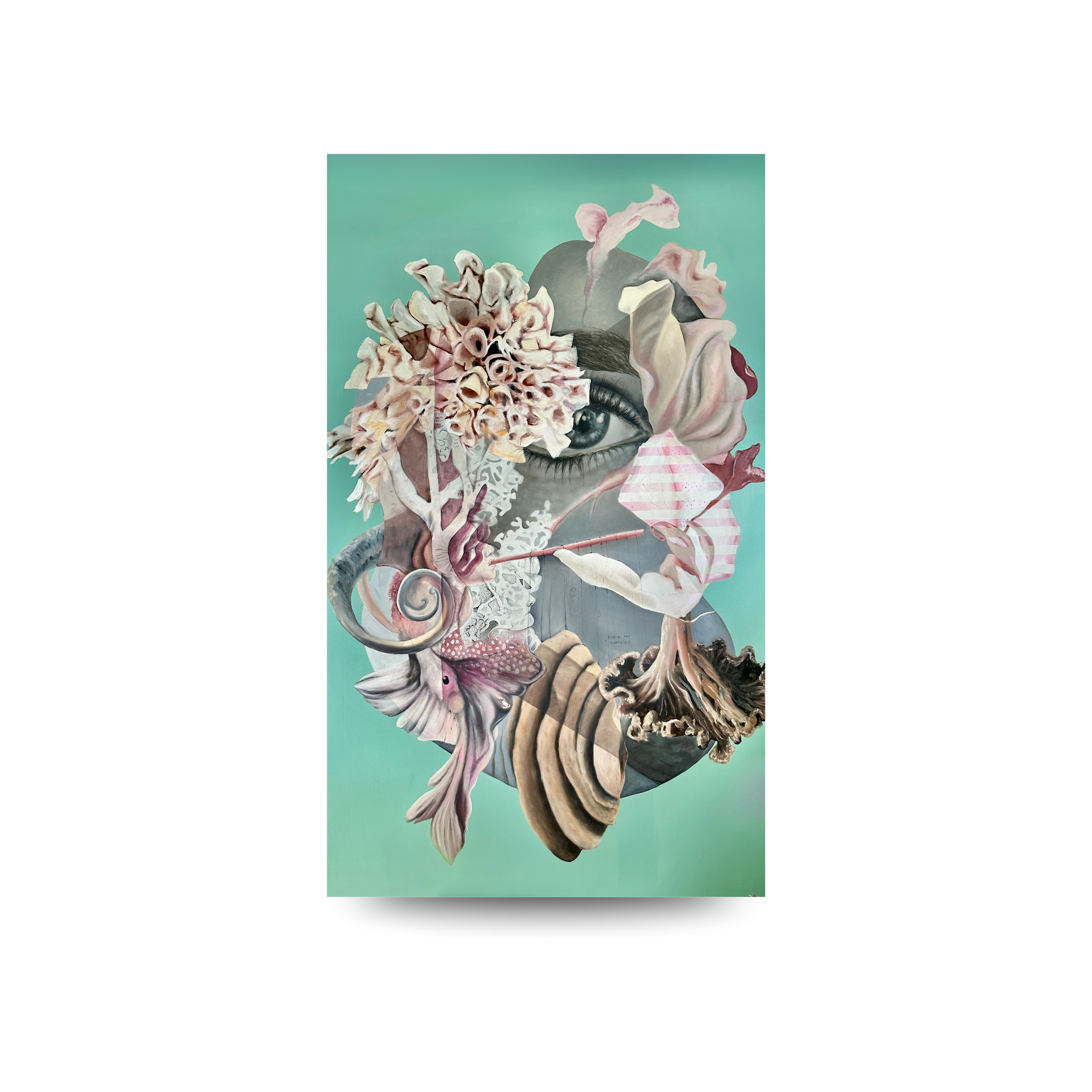 Taxonomía de un Sueño - 200x120cm (79" x 47" inch) - Óleo, bolígrafo y acrílico sobre tela -2025