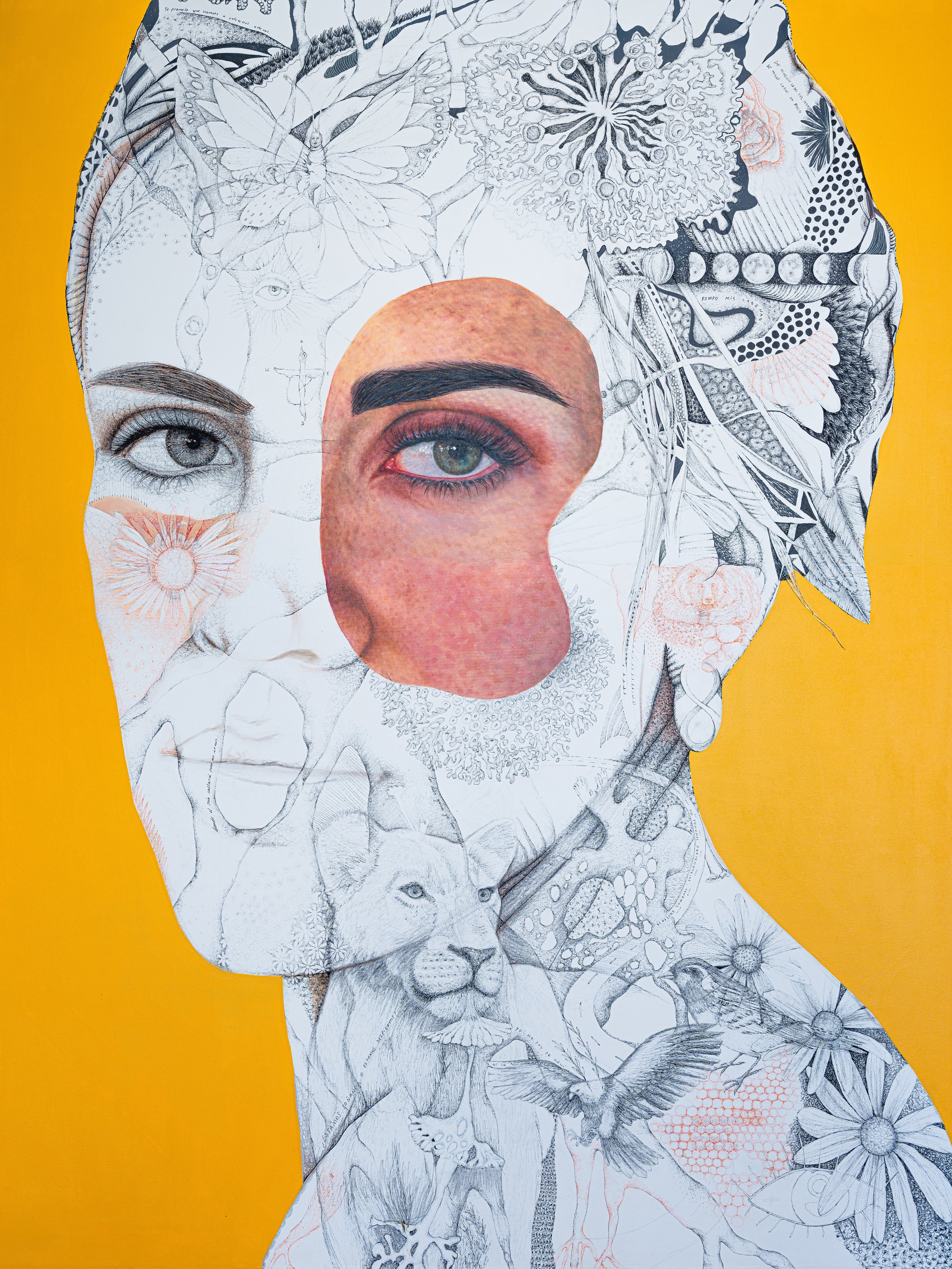 Instinto Primario
150x200 cm (59" x 78.7" inch)- Óleo, bolígrafo y acrílico sobre tela - 2024 -Disponible -