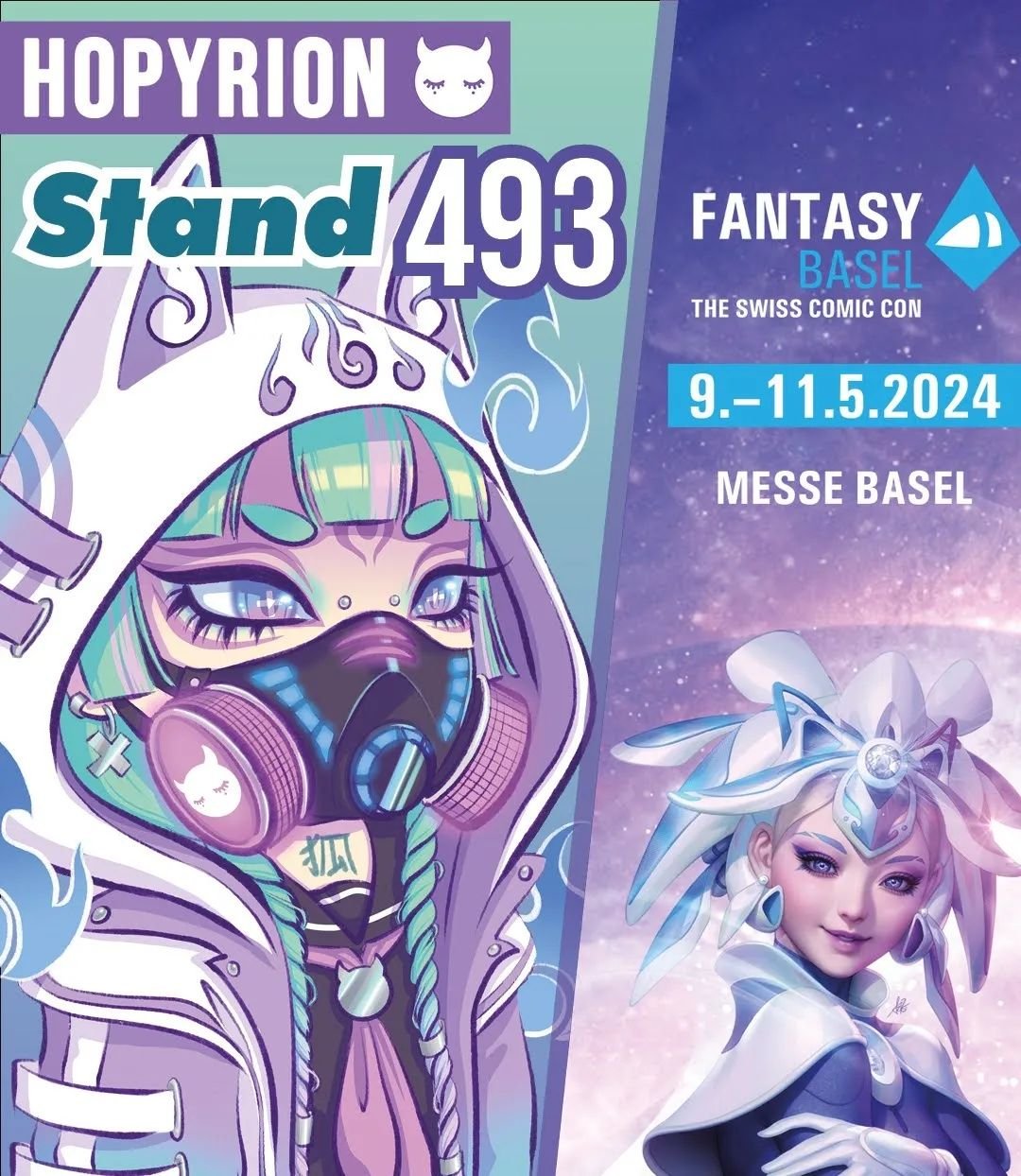 I'll be at @fantasybasel next week! 💜✨

📍 Stand 493 in Hall 2.1 close to the East entrance 

Looking forward to be in the Artist Alley here!
Please say hi if you're there 💖

#fantasybasel #swisscomiccon