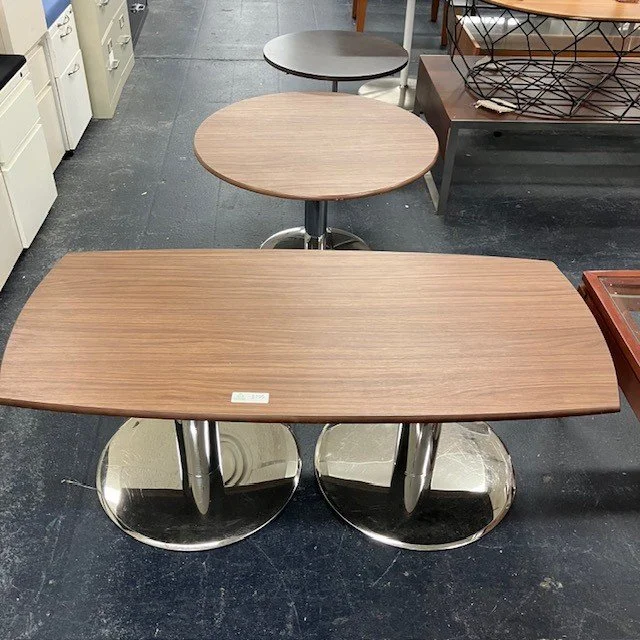 Walnut Coffee Table w/ Matching Round Table