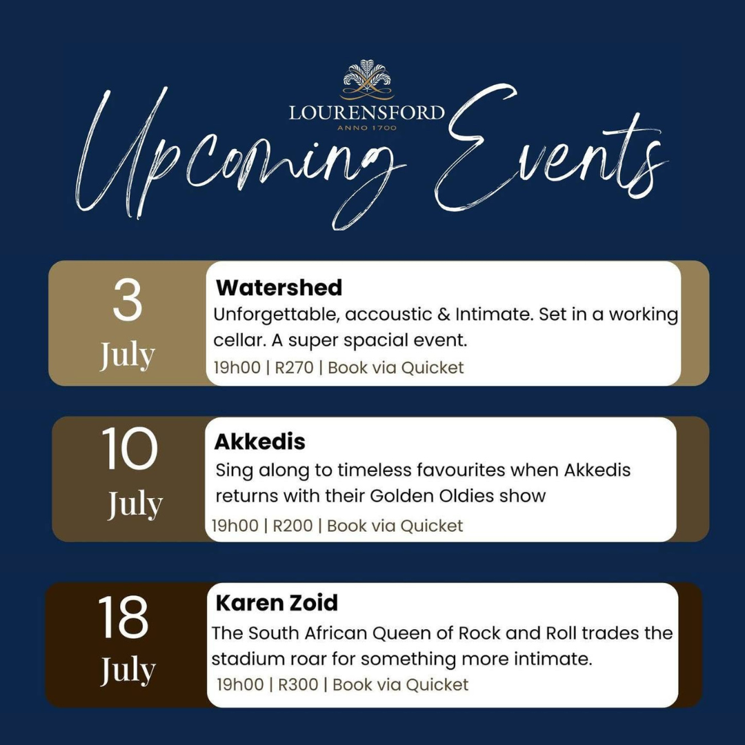 Lourensford Concerts in the Cellar - July