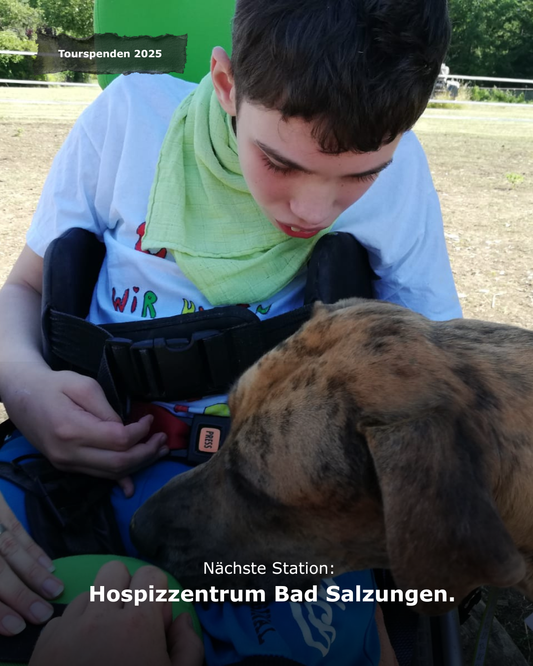 Nicht die Tage zählen – sondern das, was man aus ihnen macht.

Die Spenden der Onkelztour 2025 helfen unter anderem dort, wo Familien mit schwersterkrankten Kindern Unterstützung brauchen — dieses Mal beim ambulanten Hospizzentrum für Kinder, Jugendl