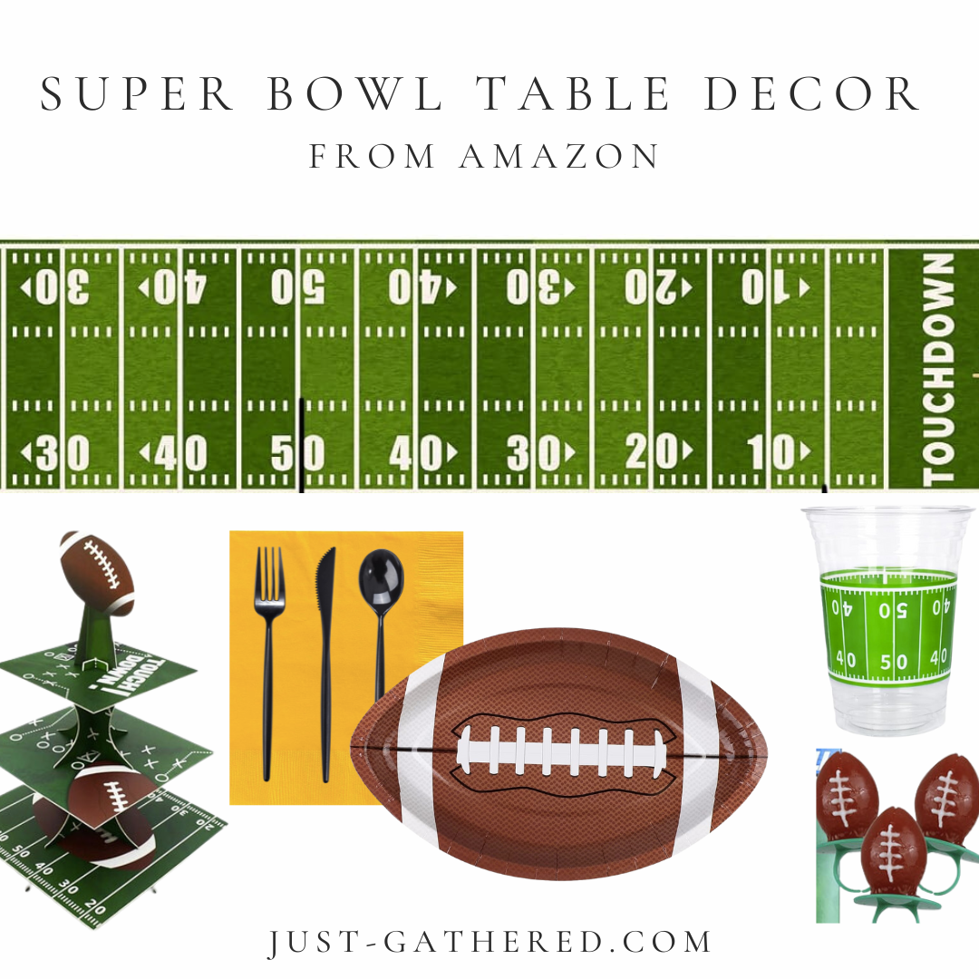 Super Bowl Party Decor Tablescape