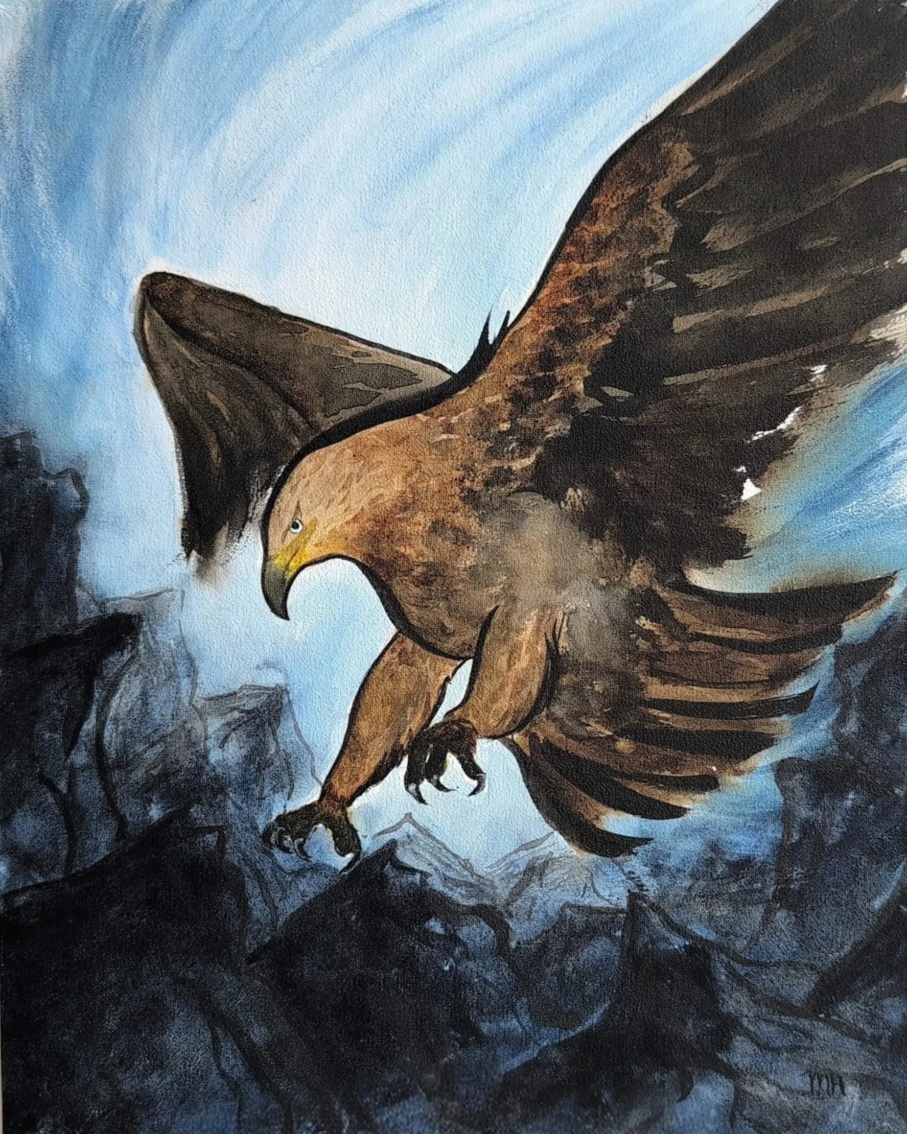 Eastern Imperial Eagle, 2025
Waterolor on canvas, 8x10