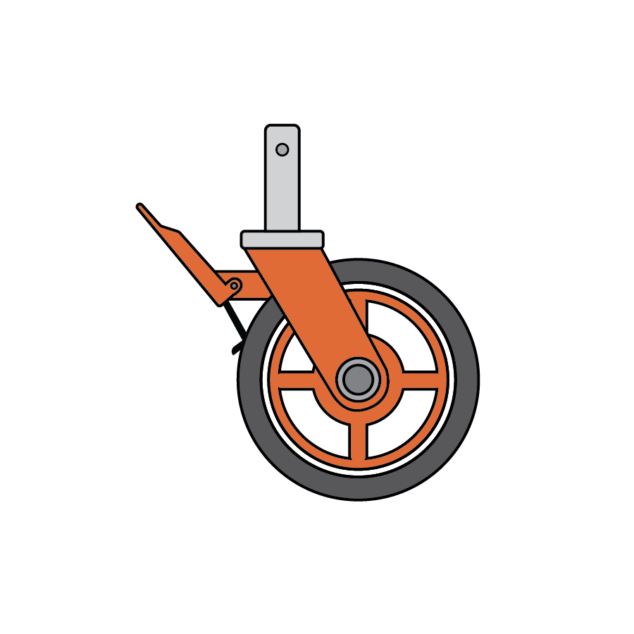 scaffold caster wheels