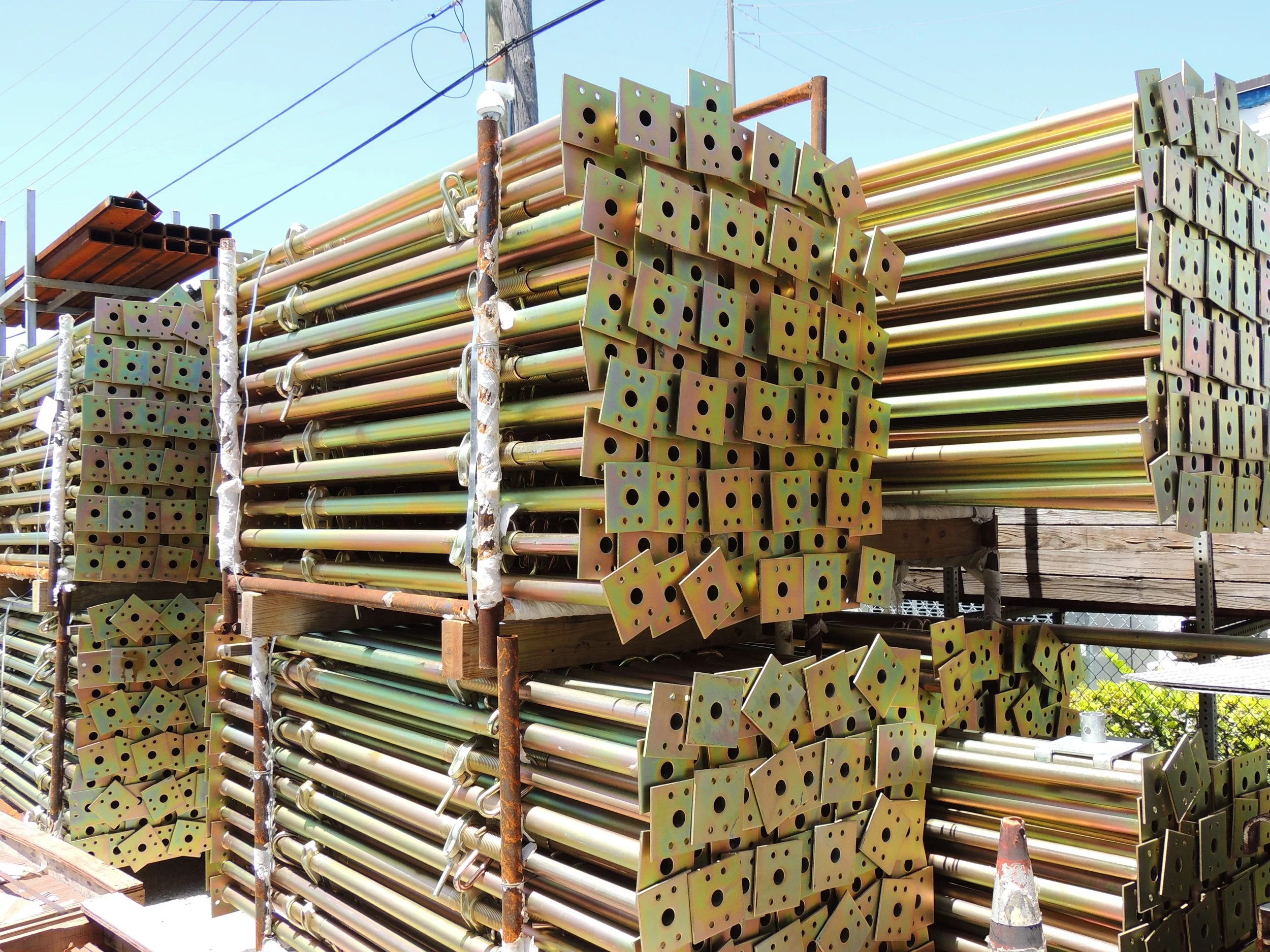 Durable post shores offered by Haynes Scaffolding, available in Palm Beach County, FL.