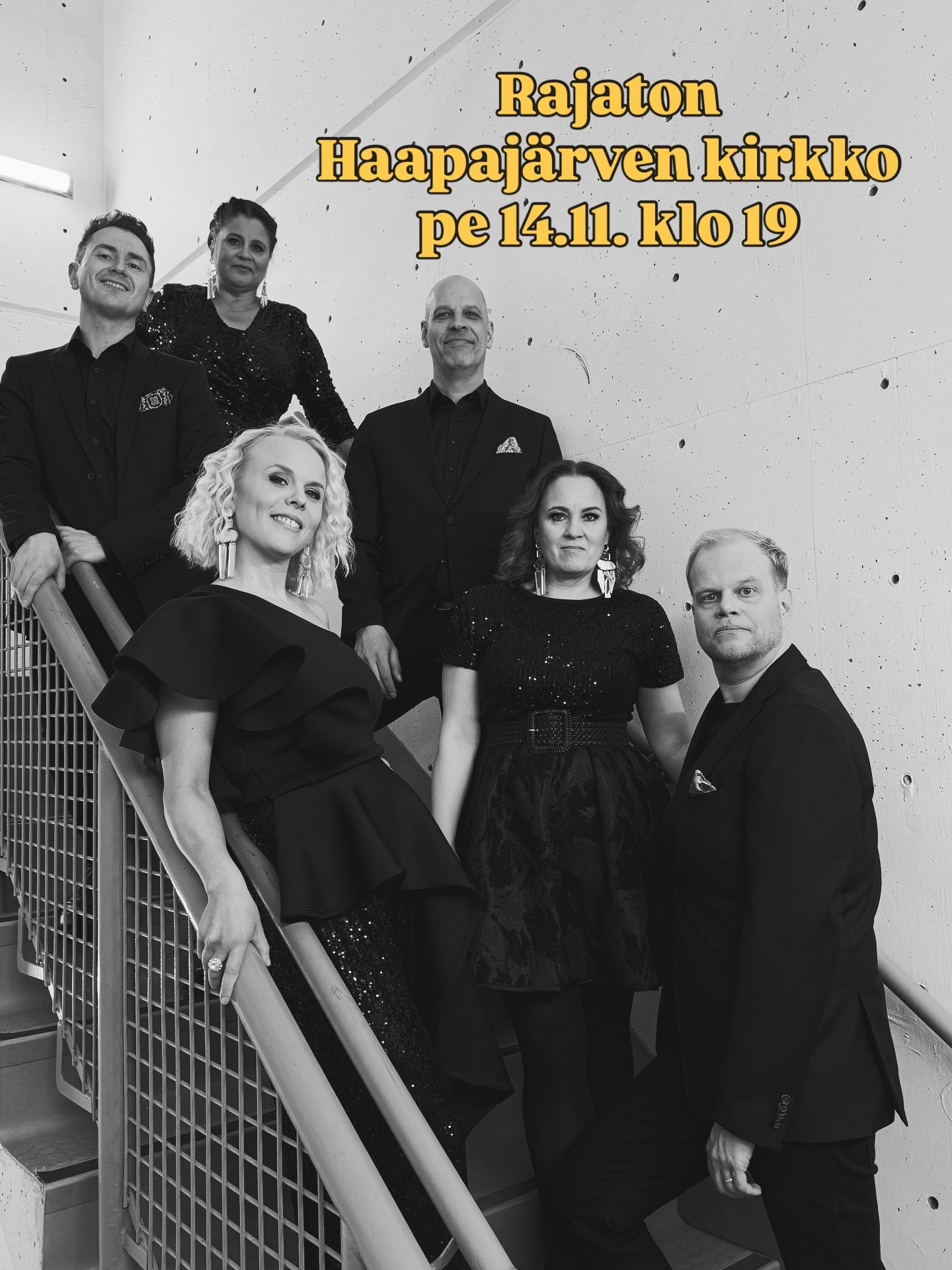 Perjantaina 14.11. Rajaton konsertoi Haapaj&auml;rven kirkossa @soipahaapajarvi -festivaalilla. 😍 Liput myy lippu.fi.

#haapaj&auml;rvi #rajaton #acappella #soipahaapaj&auml;rvi #pohjoispohjanmaa

@sublimemusicagency 
@visithaapajarvi
