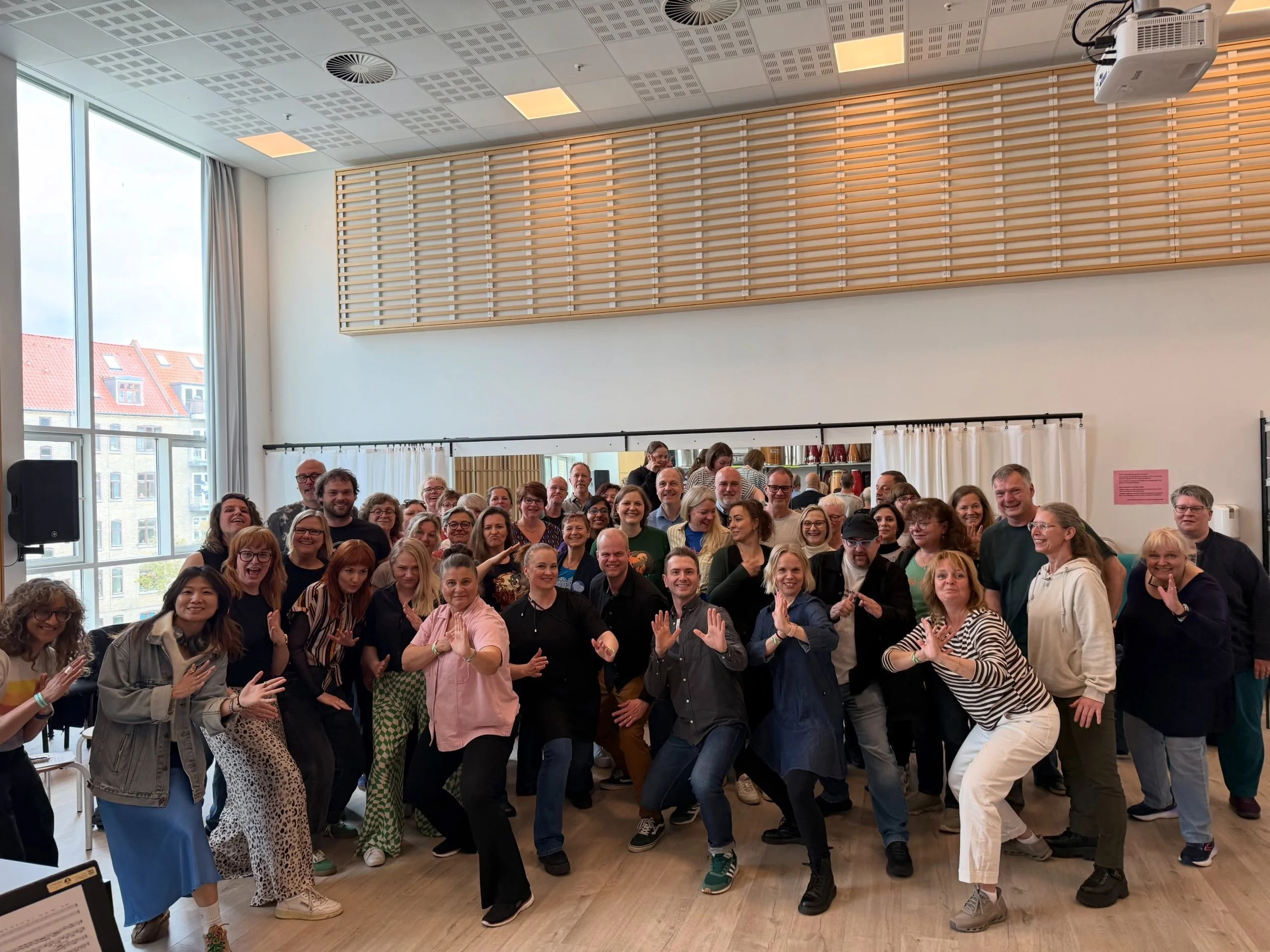 Great time giving a workshop &rdquo;Sing with Rajaton&rdquo; at @aarhusvocalfestival 🔥✨🇩🇰 Thanks to all of you who participated. 

Thank you @ennimarial for your great assistance during the workshop 😍

#singwithrajaton #aarhusvocalfestival