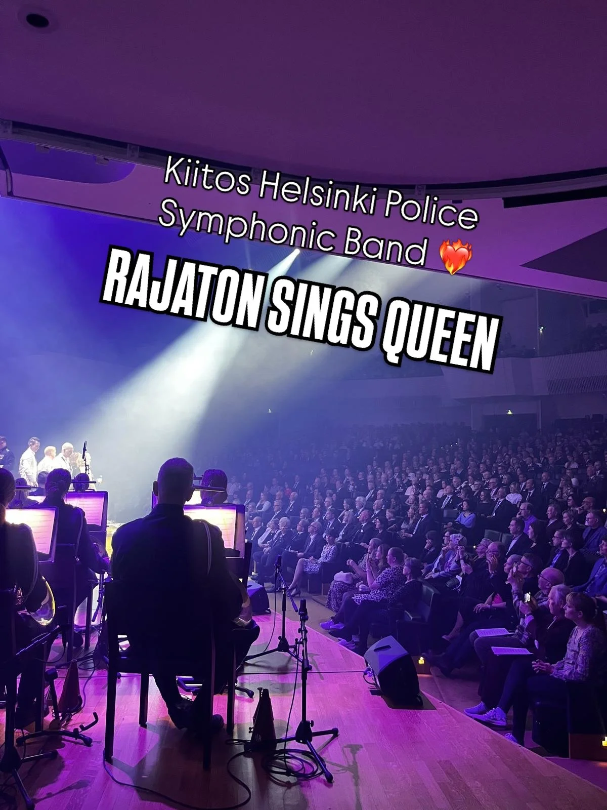 SOLD OUT concert @finlandiatalo , thank you @helsinginpoliisisoittokunta and conductor @samiruusuvuori_conductor ❤️&zwj;🔥

Onnea Helsingin poliisilaitos 200 vuotta! Kiitos, ett&auml; saimme juhlia kanssanne. Kyll&auml; oli turvallinen olo lavalla! ?