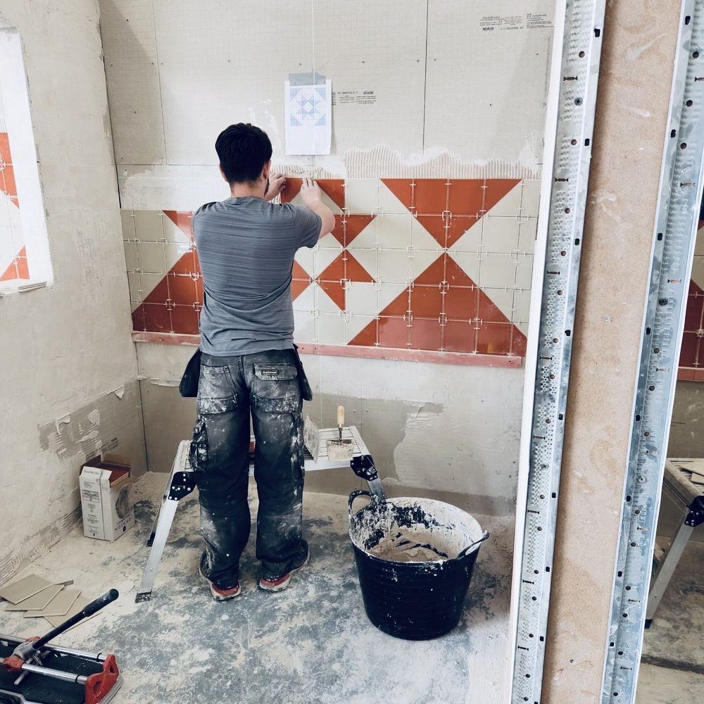 Students and facilities at New Beginnings Tiling Academy