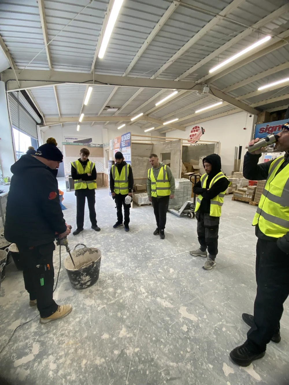 Students and facilities at New Beginnings Tiling Academy