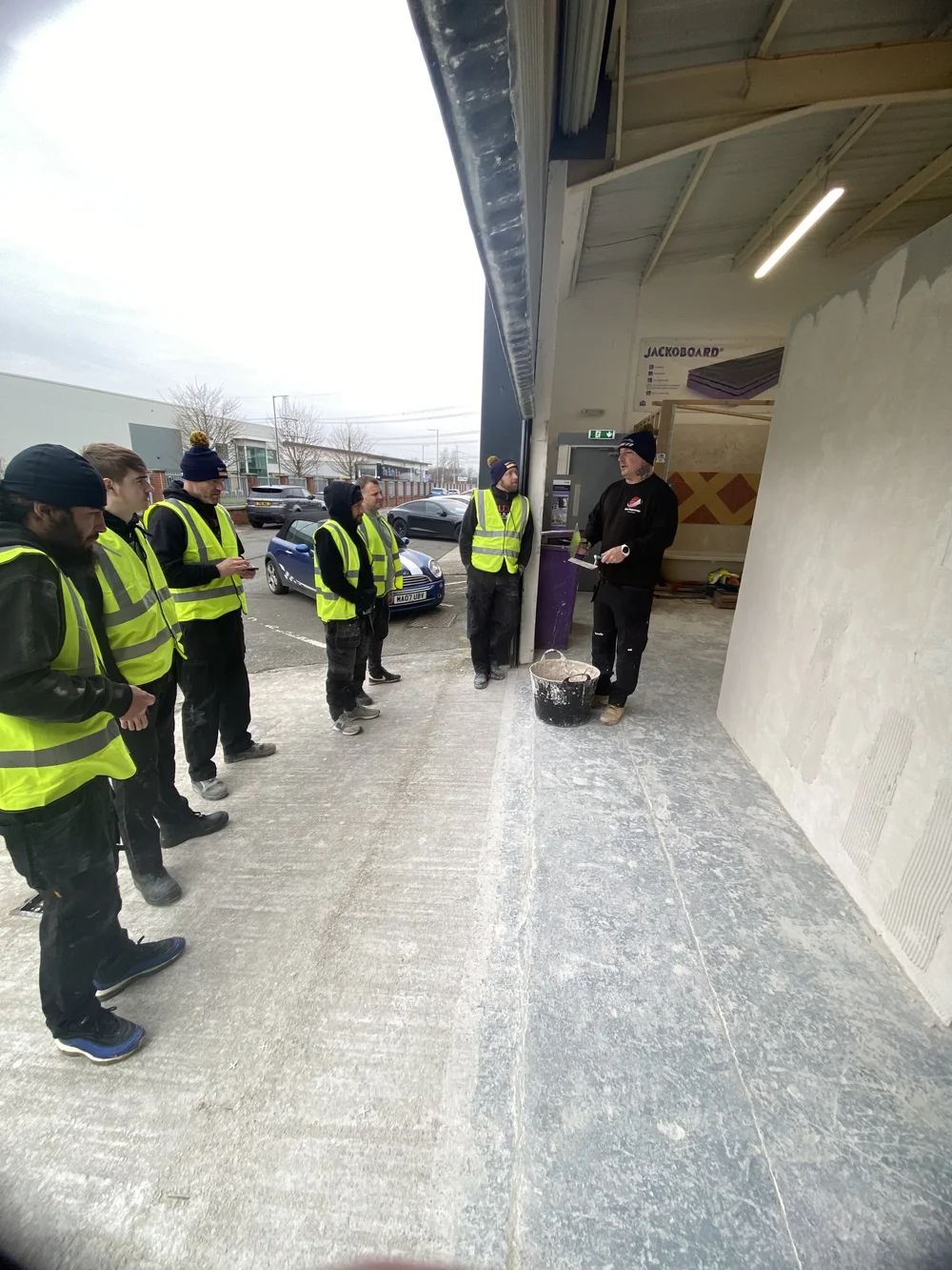 Students and facilities at New Beginnings Tiling Academy