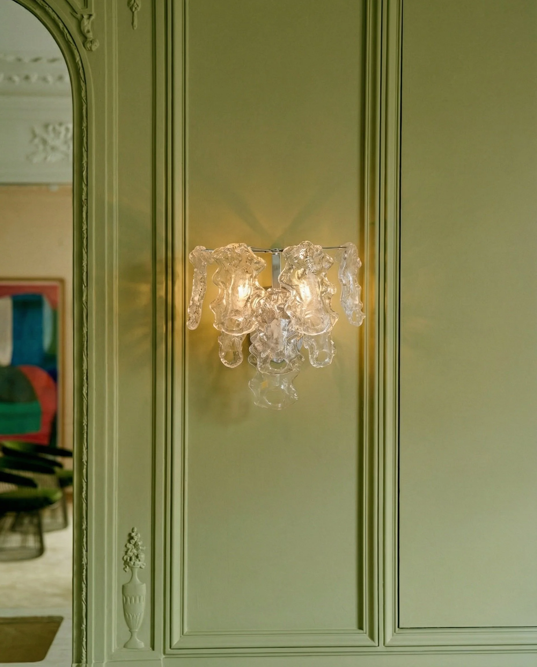 Applique "Rugiada" in Cristallo di Murano – Stile Venini (Anni '70)