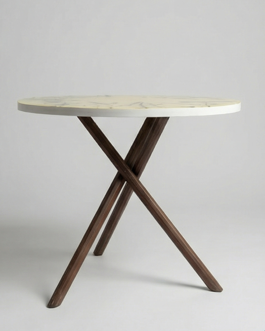 Tavolo-scultura con base d’artista firmata Nuki Sigora