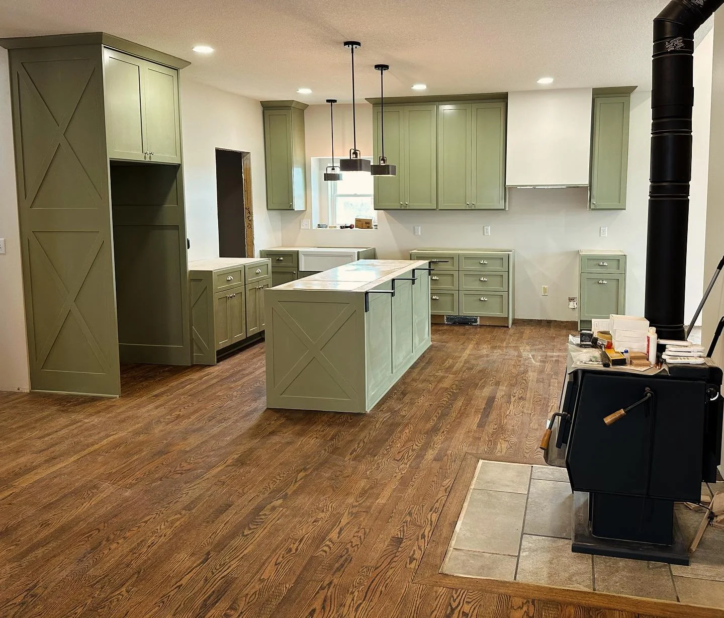 I love thinking of all of the family memories and meals that will be made in this kitchen. Patrick and Jessica have been pouring a ton of energy into building this house. All while preparing to bring home a new baby. I&rsquo;m proud to have been a pa