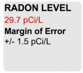 Radon test results BEFORE