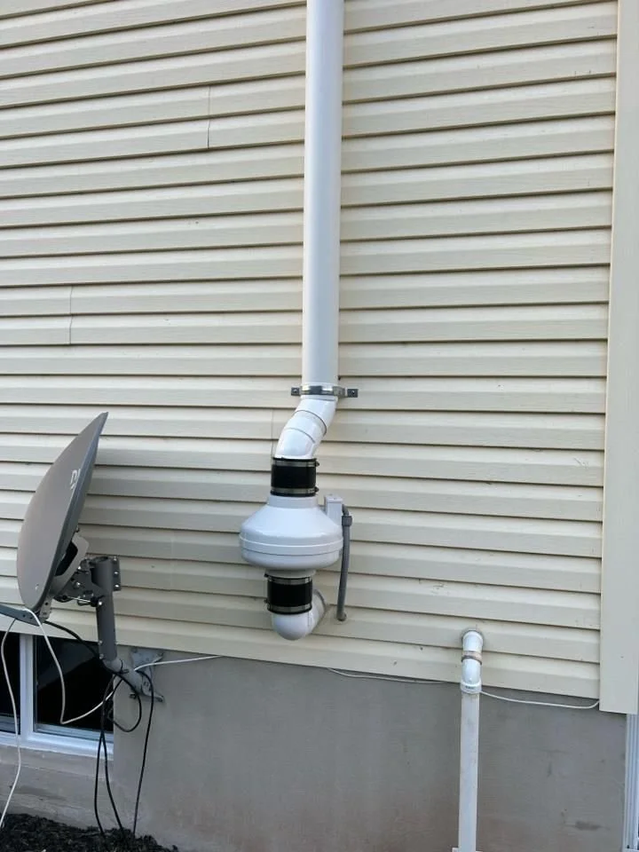 Radon Mitigation System Exterior
