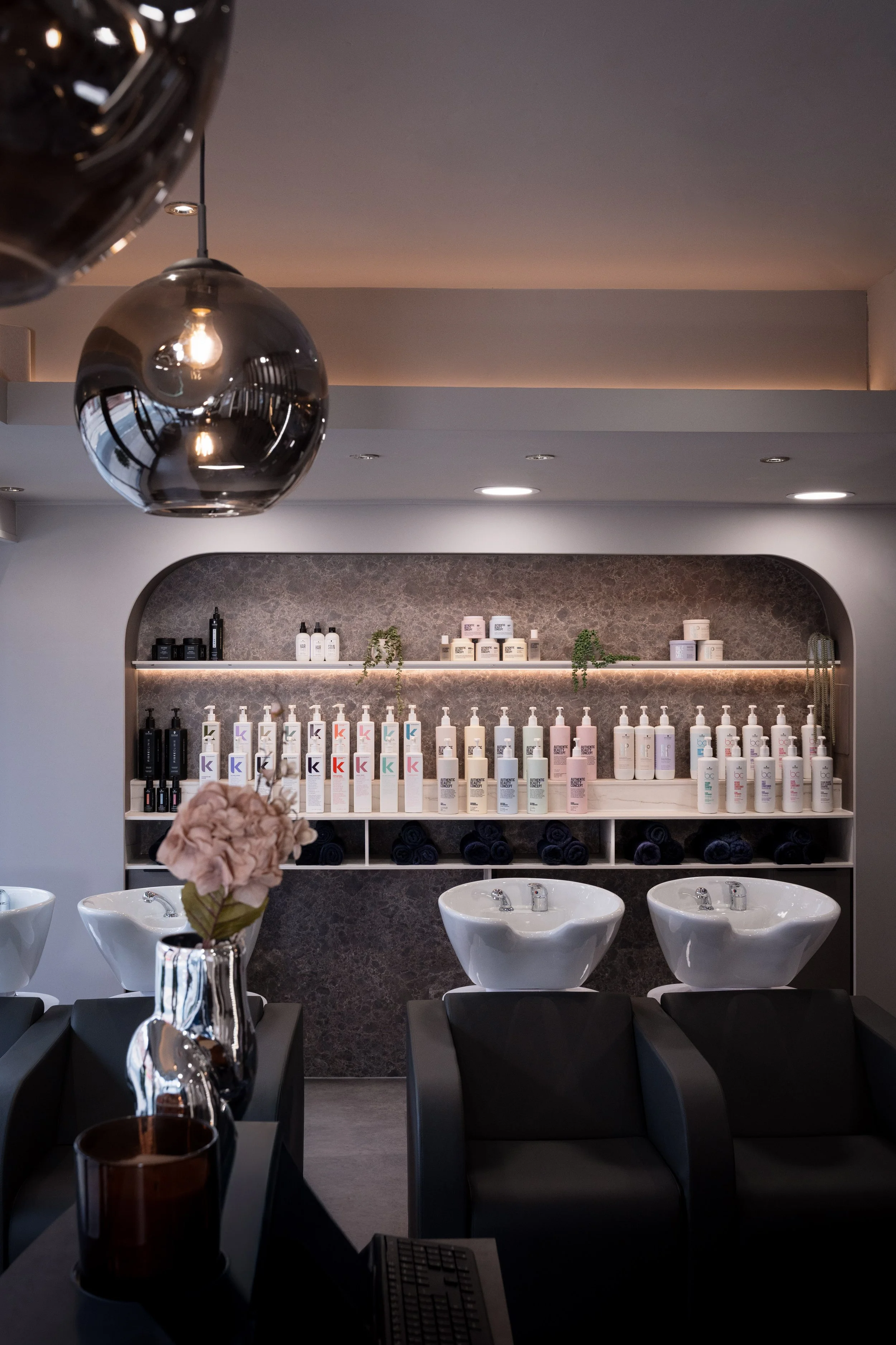 Business photography of Sloane Salon in Warrington, capturing a modern salon interior for website and marketing use.